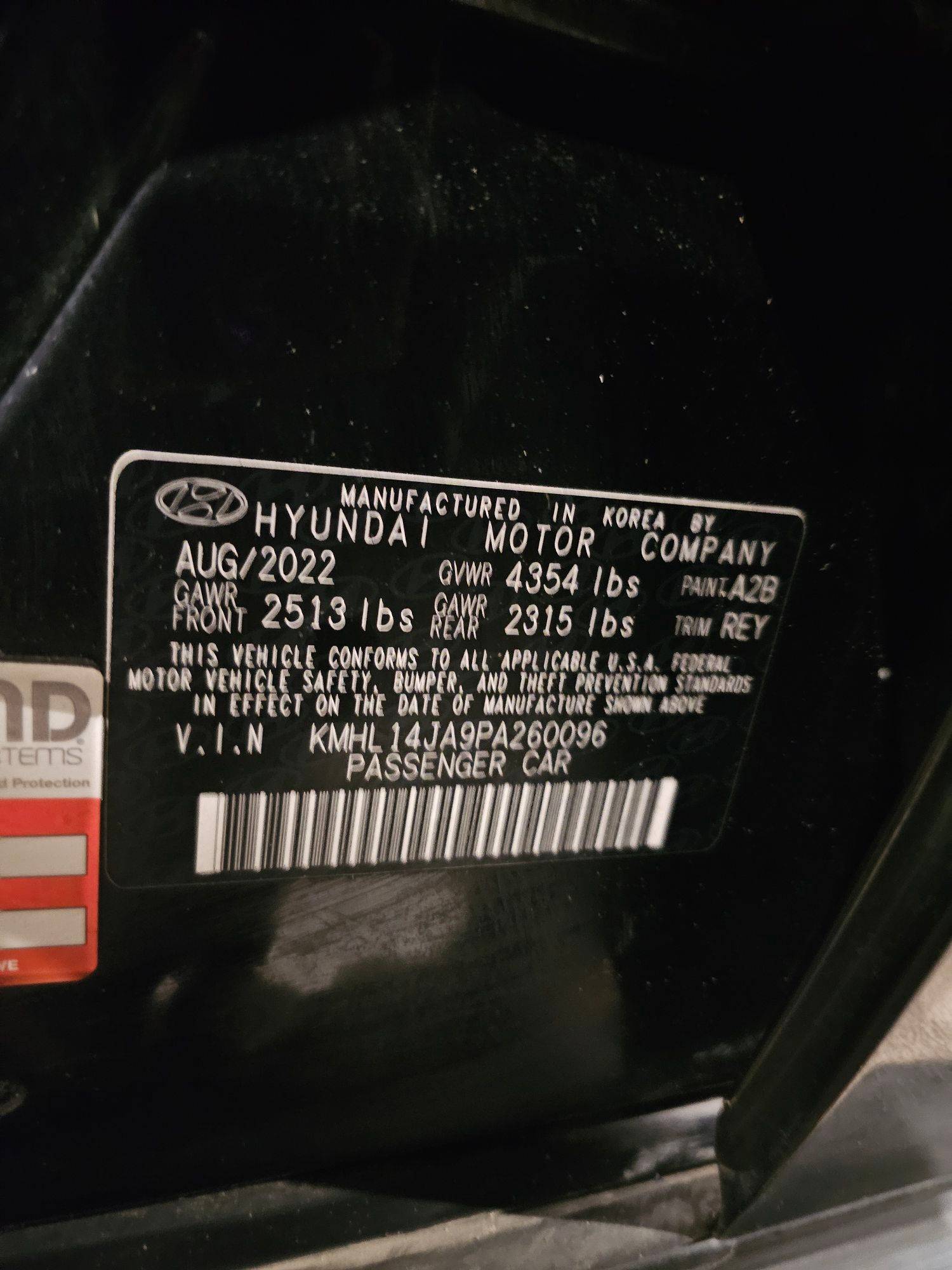 2023 HYUNDAI SONATA — sold — 44503 Miles — Lot PA260096 — Main - Marhaba Auctions Used Cars - Image 9