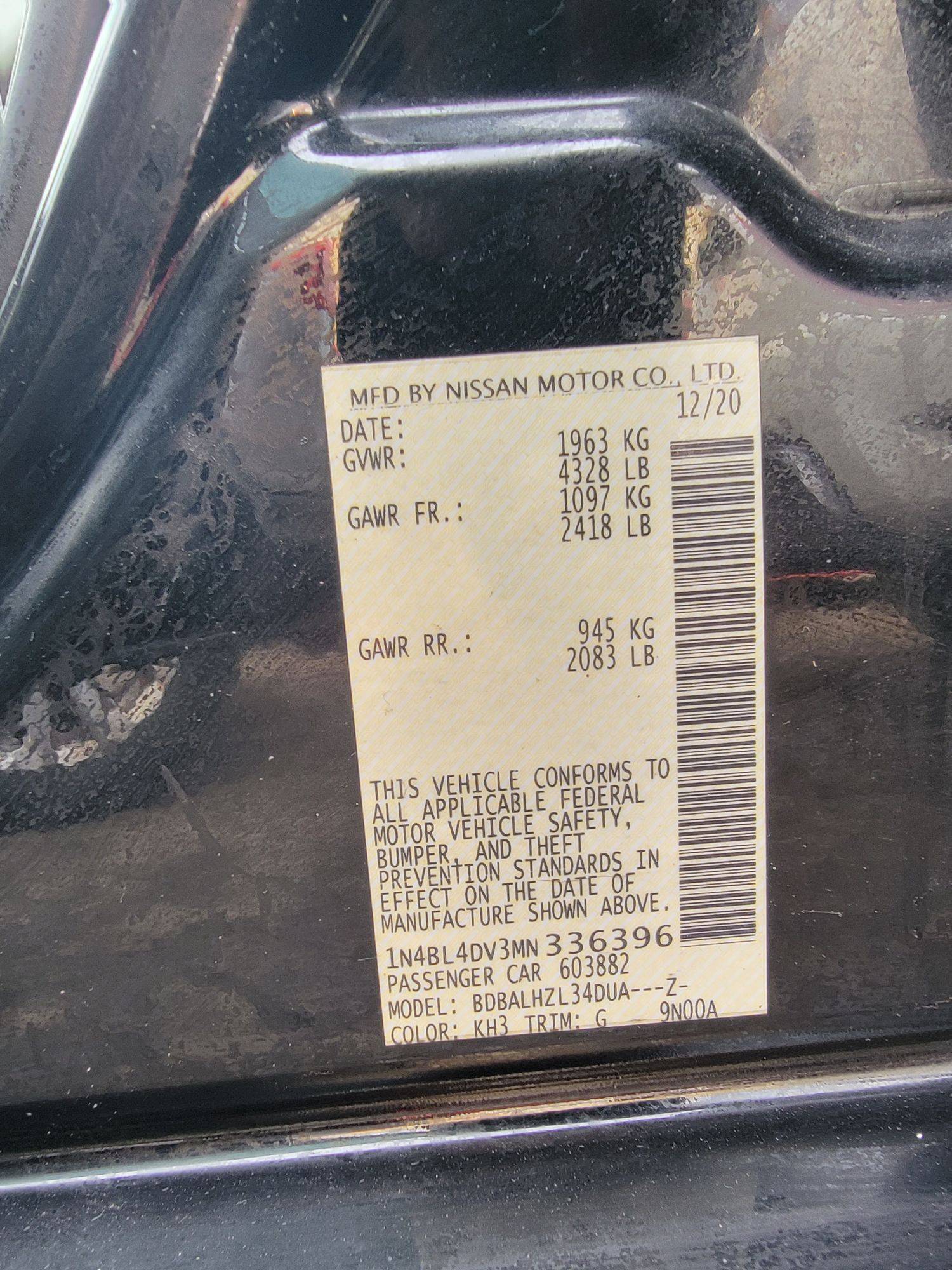 NISSAN ALTIMA 2021 - Marhaba Auction Used Cars - Image 10