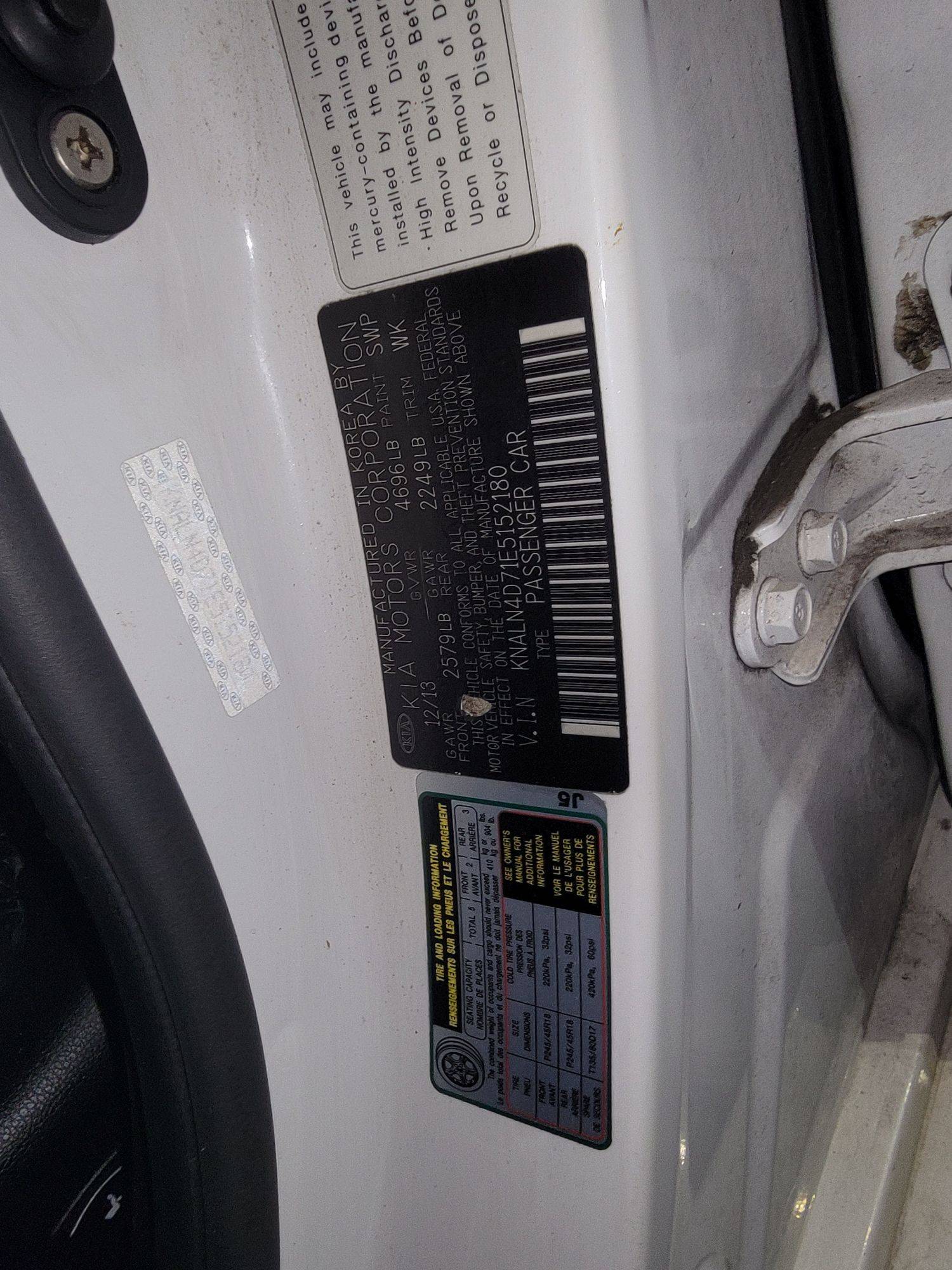 KIA CADENZA 2014 - Marhaba Auction Used Cars - Image 10