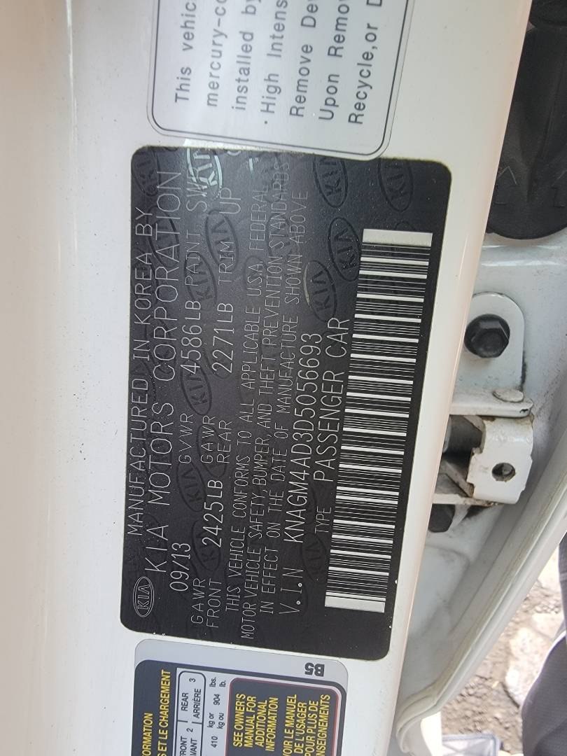 2013 KIA OPTIMA — 125308 Miles — Lot D5056693 — Main - Marhaba Auctions Used Cars - Image 11