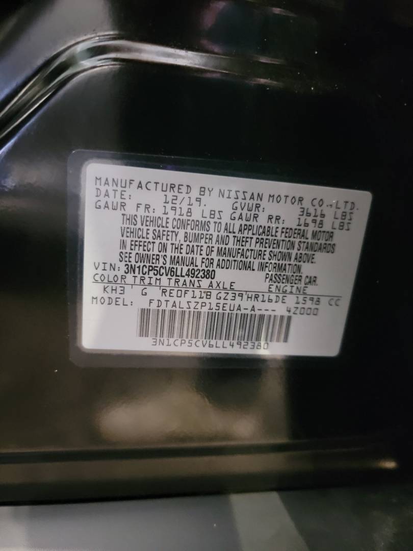 2020 NISSAN KICKS — 121181 Miles — Lot V6LL492380 — Main - Marhaba Auctions Used Cars - Image 10