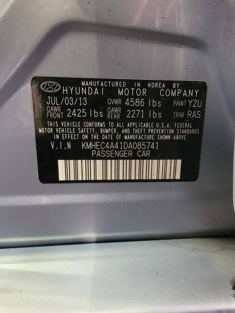 2013 HYUNDAI SONATA — 106782 Miles — Lot 75313904 — Main - Marhaba Auctions Used Cars - Image 9