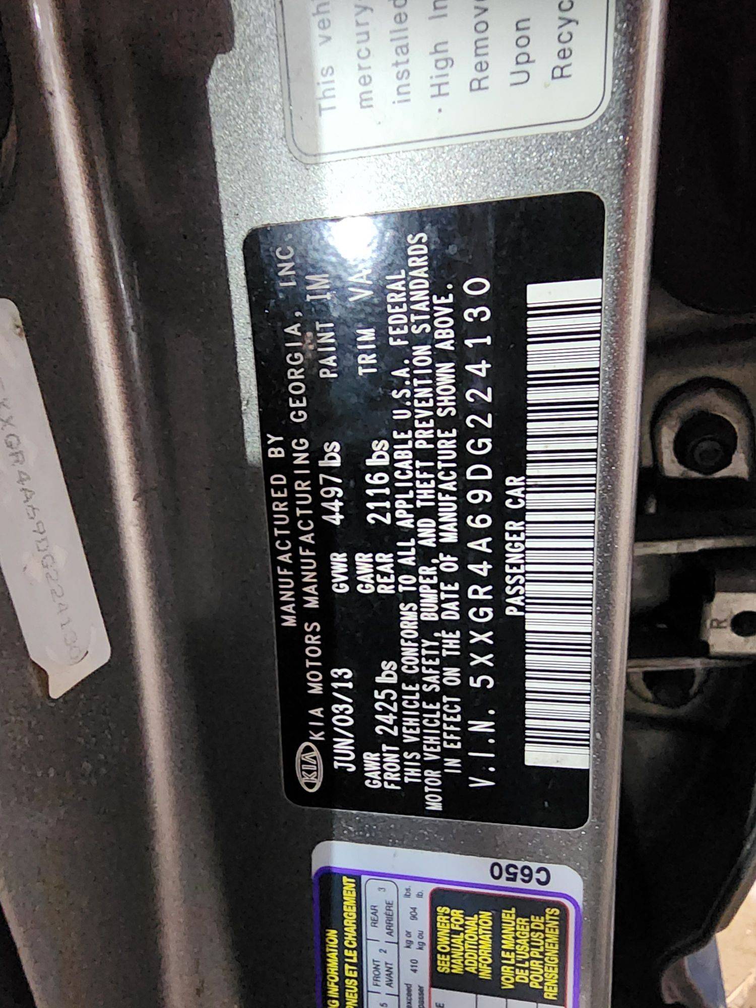 2013 KIA OPTIMA — 177575 Miles — Lot 72952524 — Main - Marhaba Auctions Used Cars - Image 11