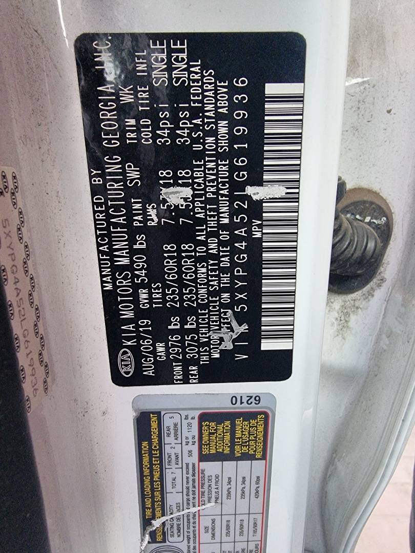 KIA SORENTO 2020 - Marhaba Auction Used Cars - Image 8