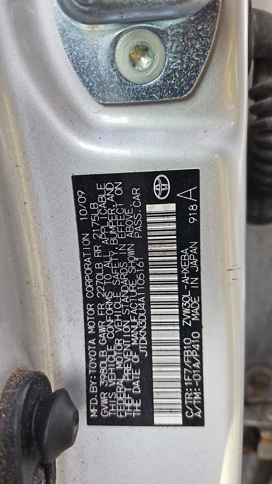 2010 TOYOTA PRIUS — 199249 Miles — Lot U4A1105161 — Souq - Marhaba Auctions Used Cars - Image 4