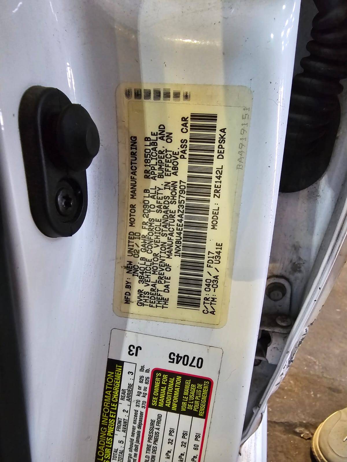 TOYOTA COROLLA 2010 - Marhaba Auction Used Cars - Image 8
