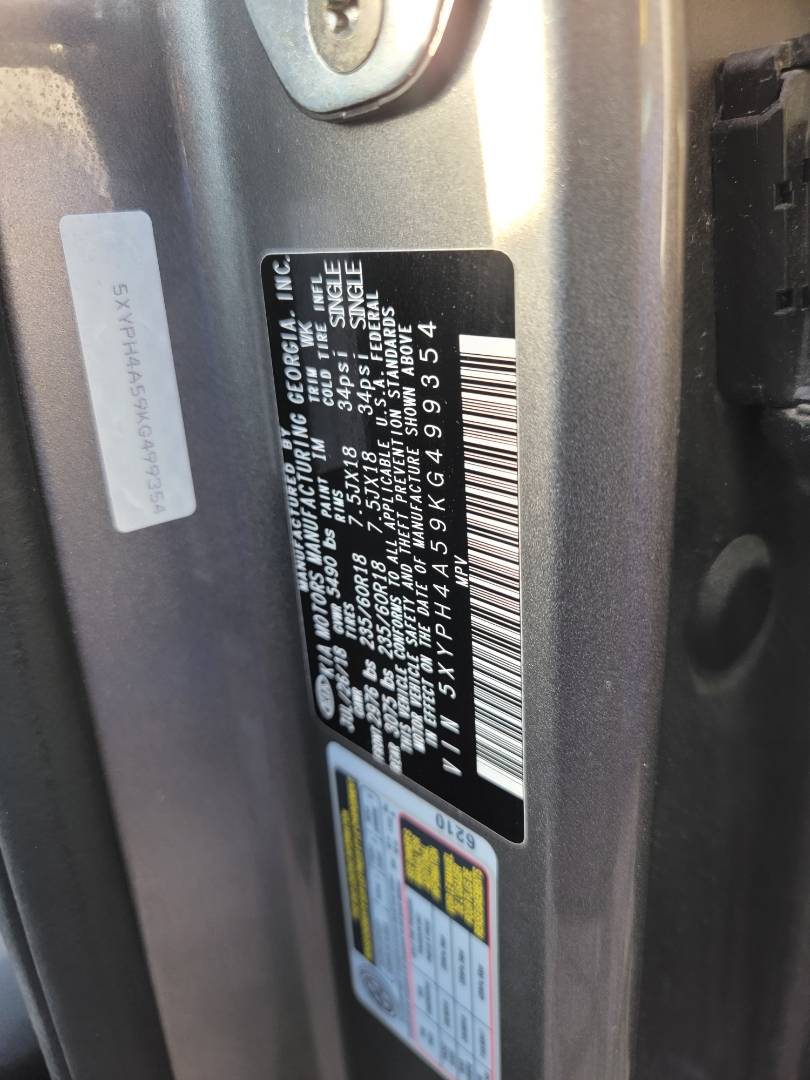 2019 KIA SORENTO — 91807 Miles — Lot G499354 — Main - Marhaba Auctions Used Cars - Image 10