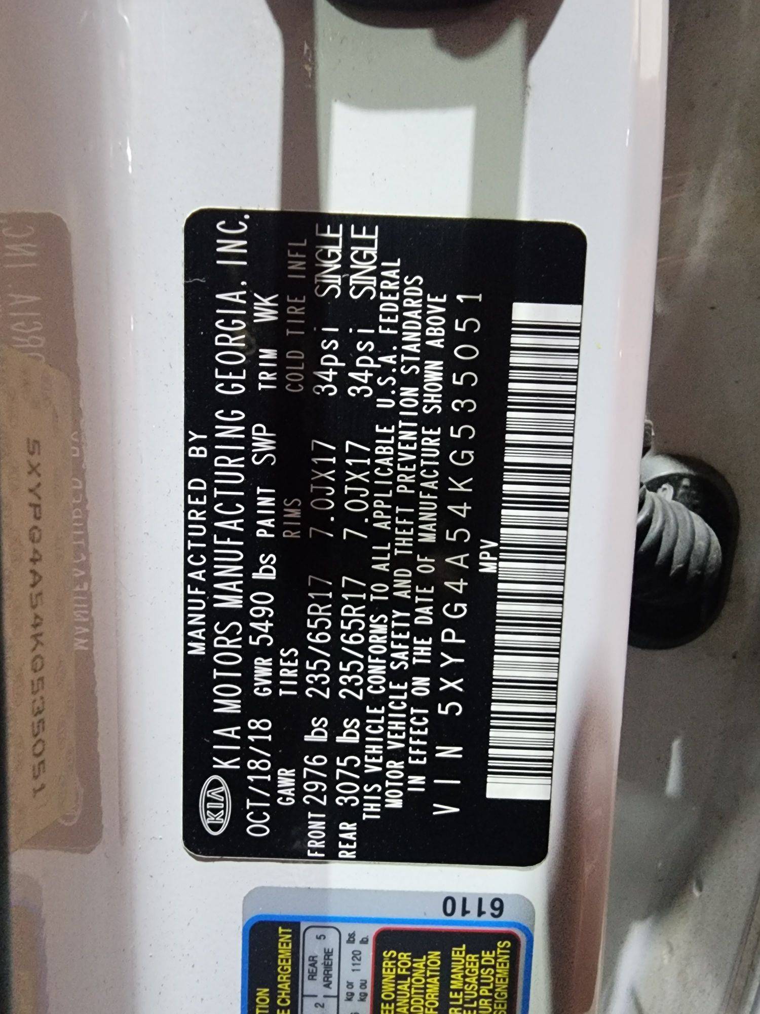 KIA SORENTO 2019 - Marhaba Auction Used Cars - Image 11