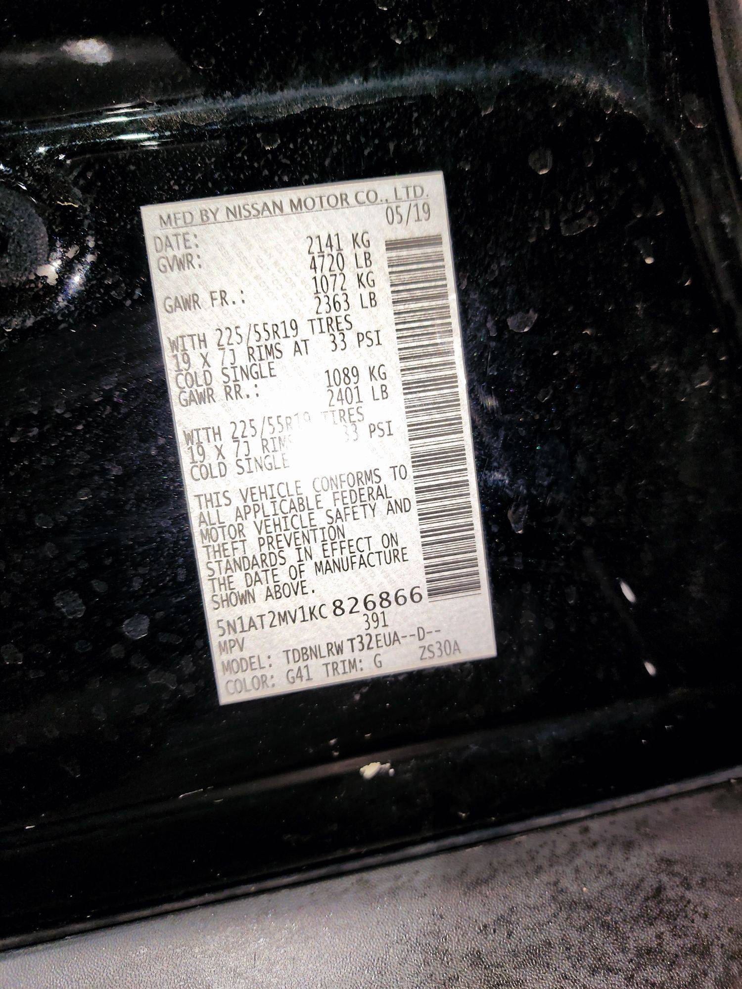 2019 NISSAN ROGUE — 127373 Miles — Lot 1KC826866 — Souq - Marhaba Auctions Used Cars - Image 9