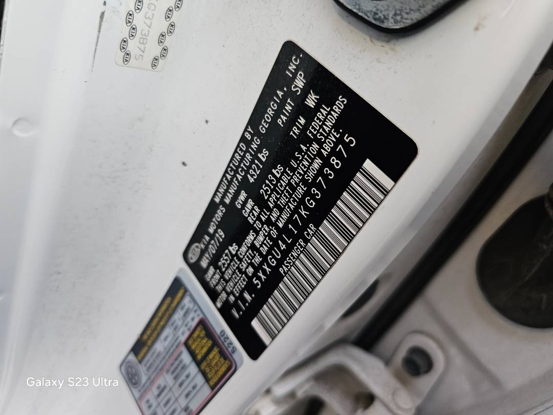 2019 KIA OPTIMA — 176798 Miles — Lot G373875 — Main - Marhaba Auctions Used Cars - Image 8