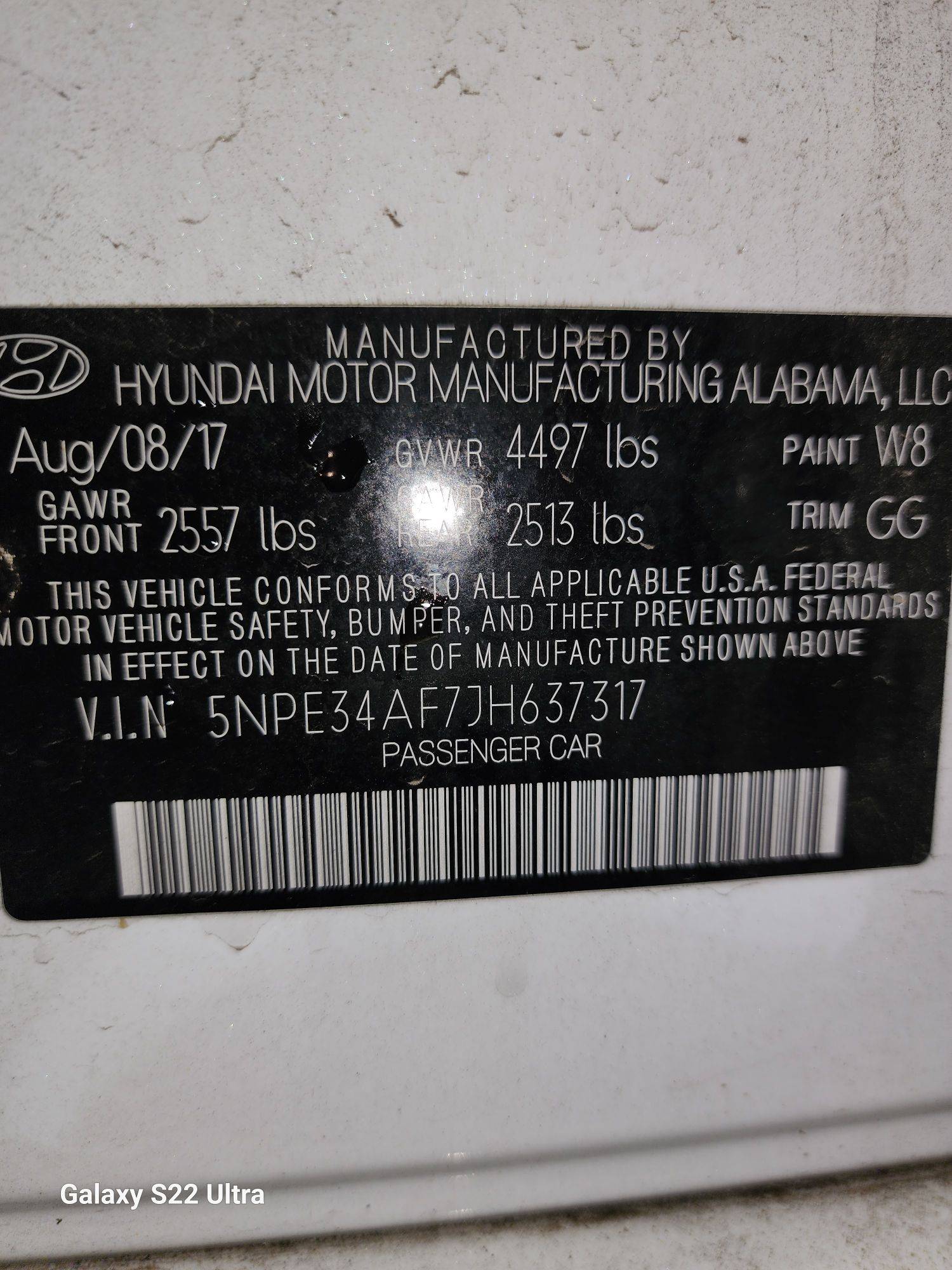 2018 HYUNDAI SONATA — 61654 Miles — Lot 78246013 - Marhaba Auctions Used Cars - Image 7