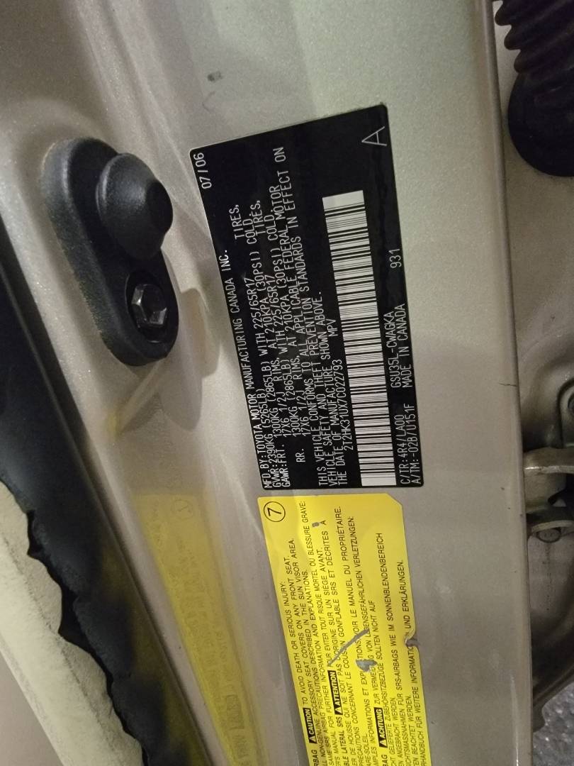 2007 LEXUS RX 350 — 218906 Miles — Lot X7C022793 — Main - Marhaba Auctions Used Cars - Image 11