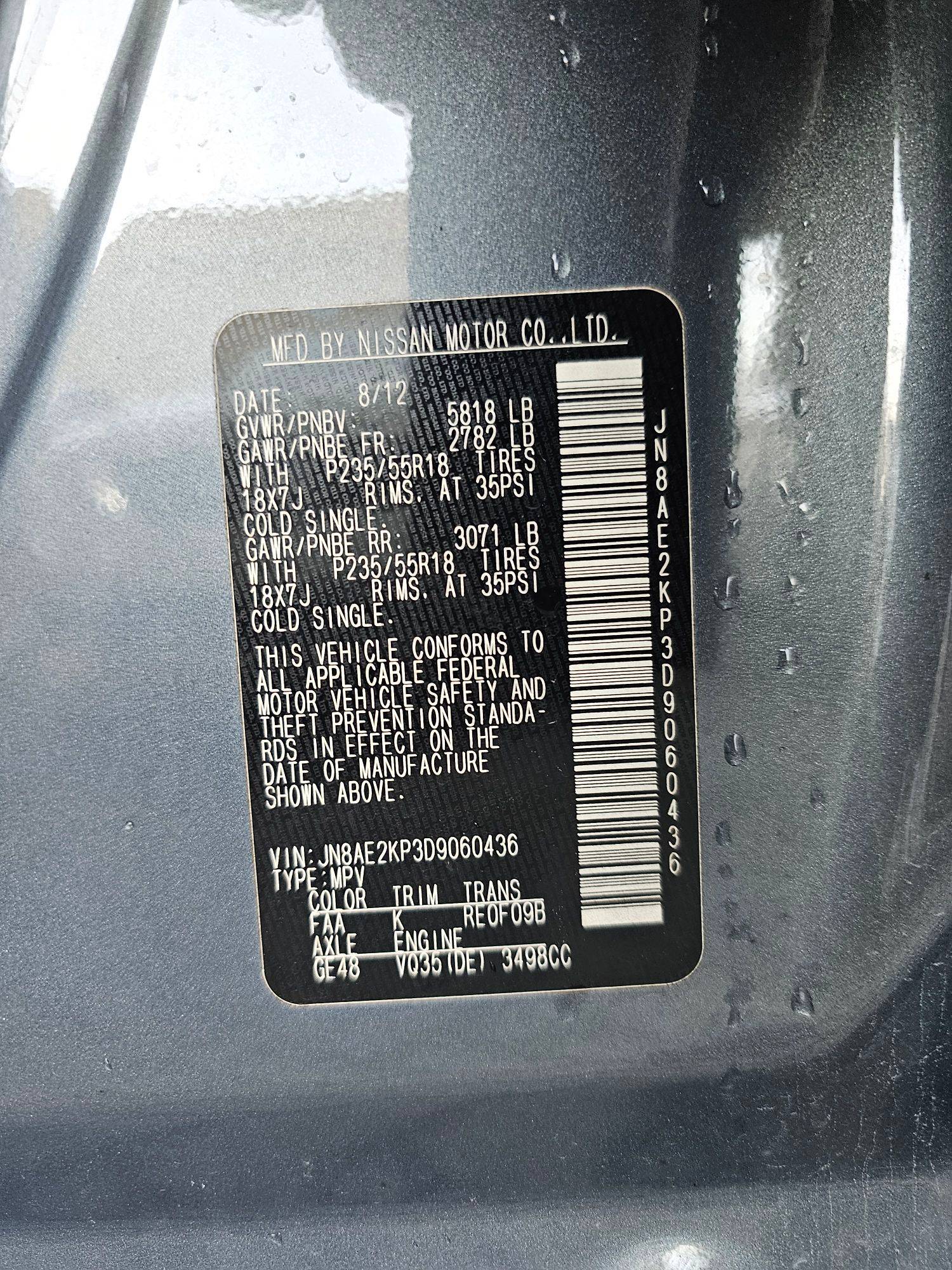 NISSAN QUEST 2013 - Marhaba Auction Used Cars - Image 11