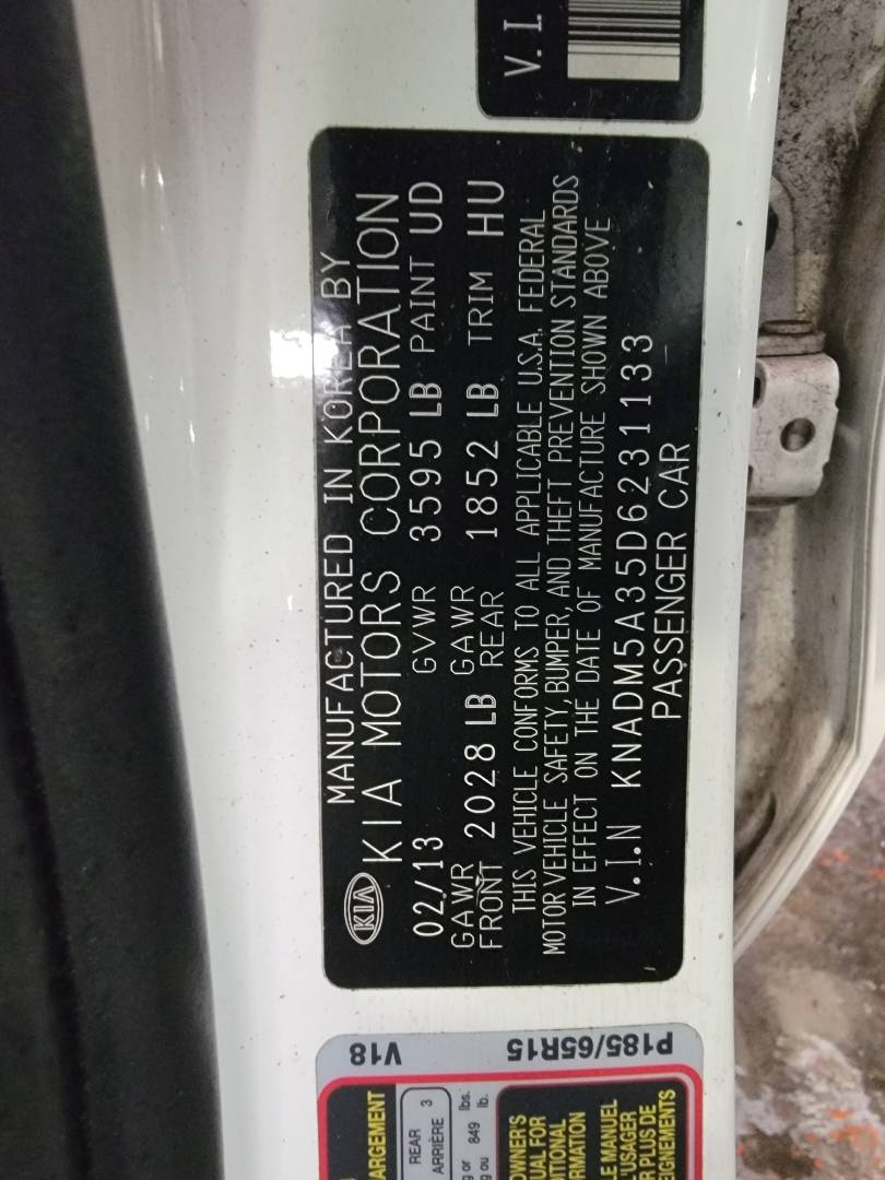 2013 KIA RIO — 137870 Miles — Lot 35D6231133 — Souq - Marhaba Auctions Used Cars - Image 9