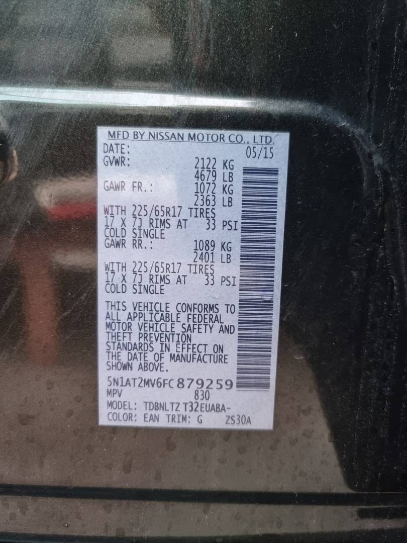 NISSAN ROGUE 2015 - Marhaba Auction Used Cars - Image 9