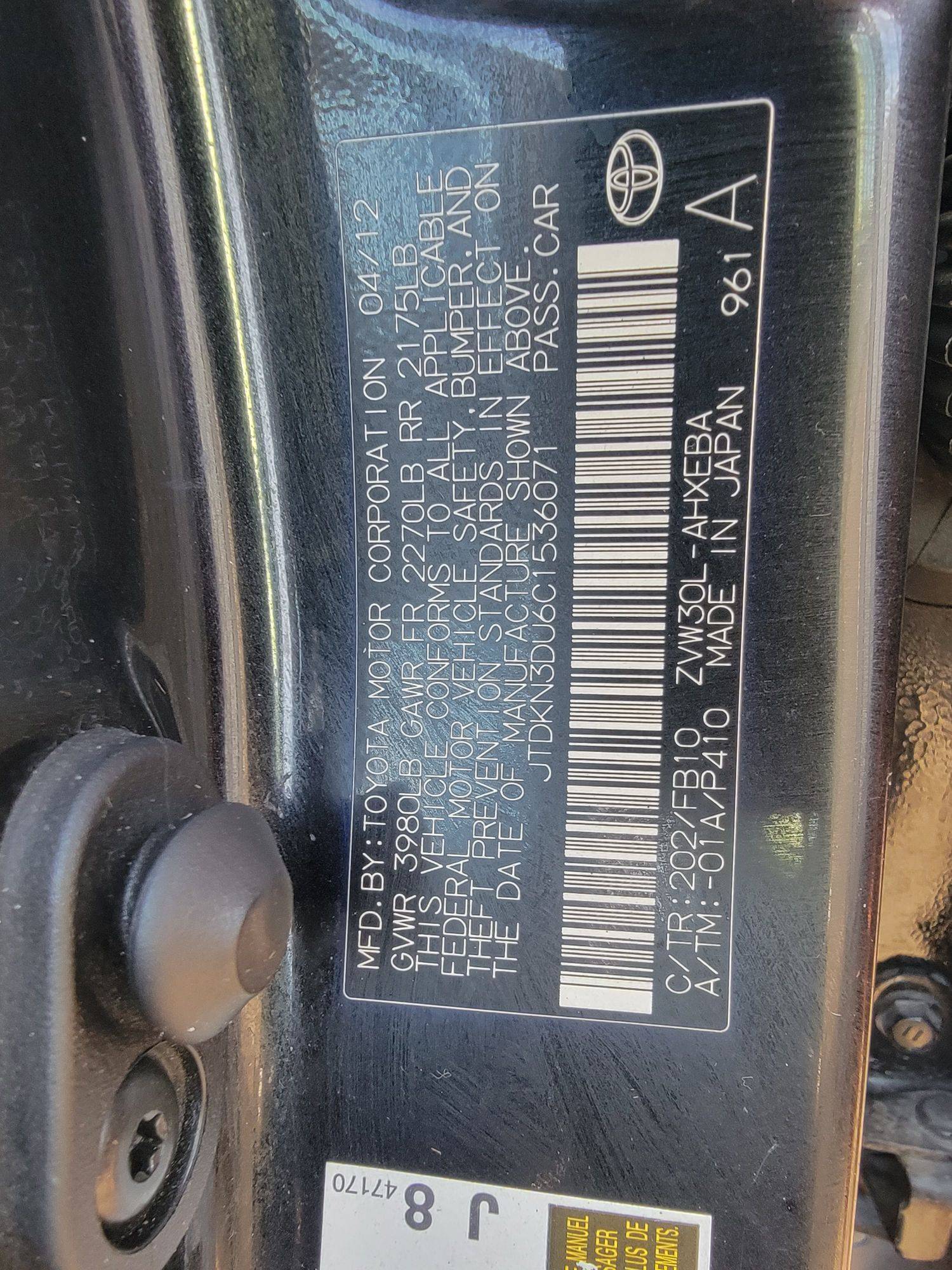 TOYOTA PRIUS 2012 - Marhaba Auction Used Cars - Image 10