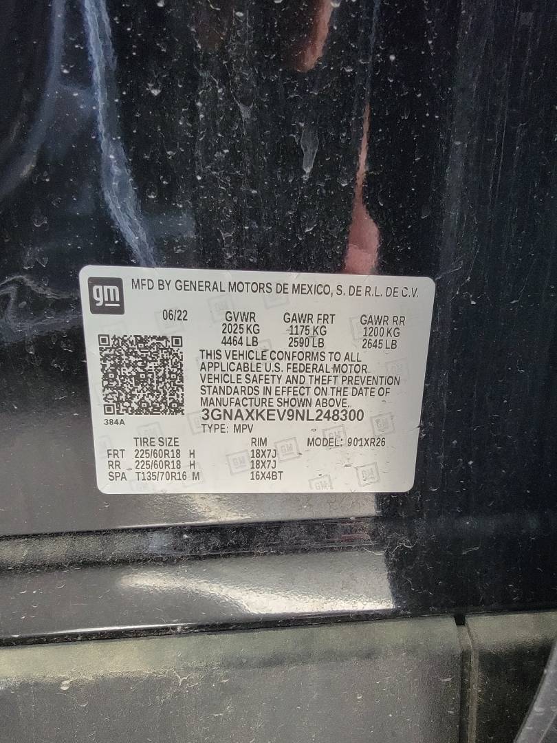 2022 CHEVROLET EQUINOX — 19449 Miles — Lot NL248300 — Main - Marhaba Auctions Used Cars - Image 10