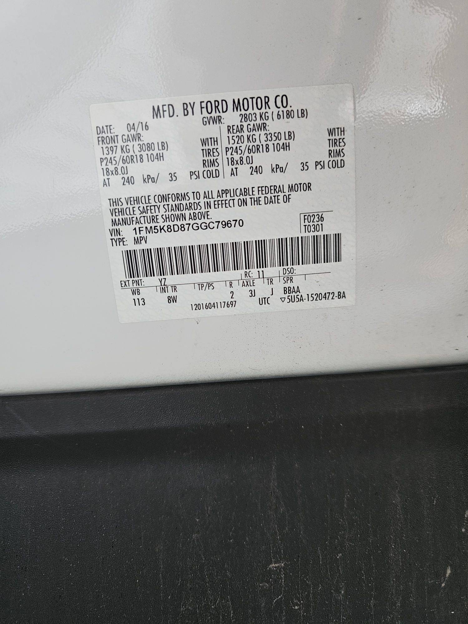 FORD EXPLORER 2016 - Marhaba Auction Used Cars - Image 9