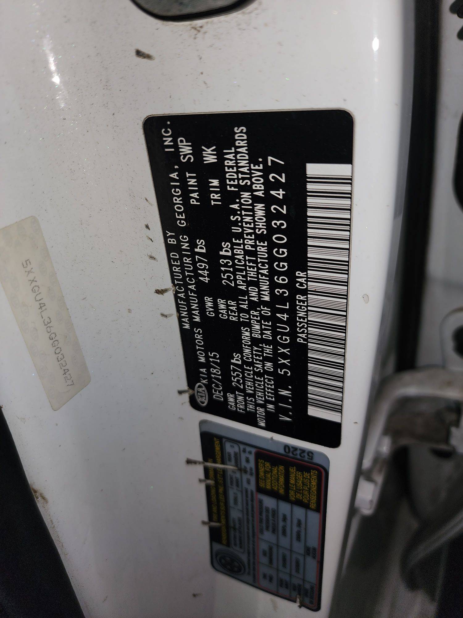 KIA OPTIMA 2016 - Marhaba Auction Used Cars - Image 9