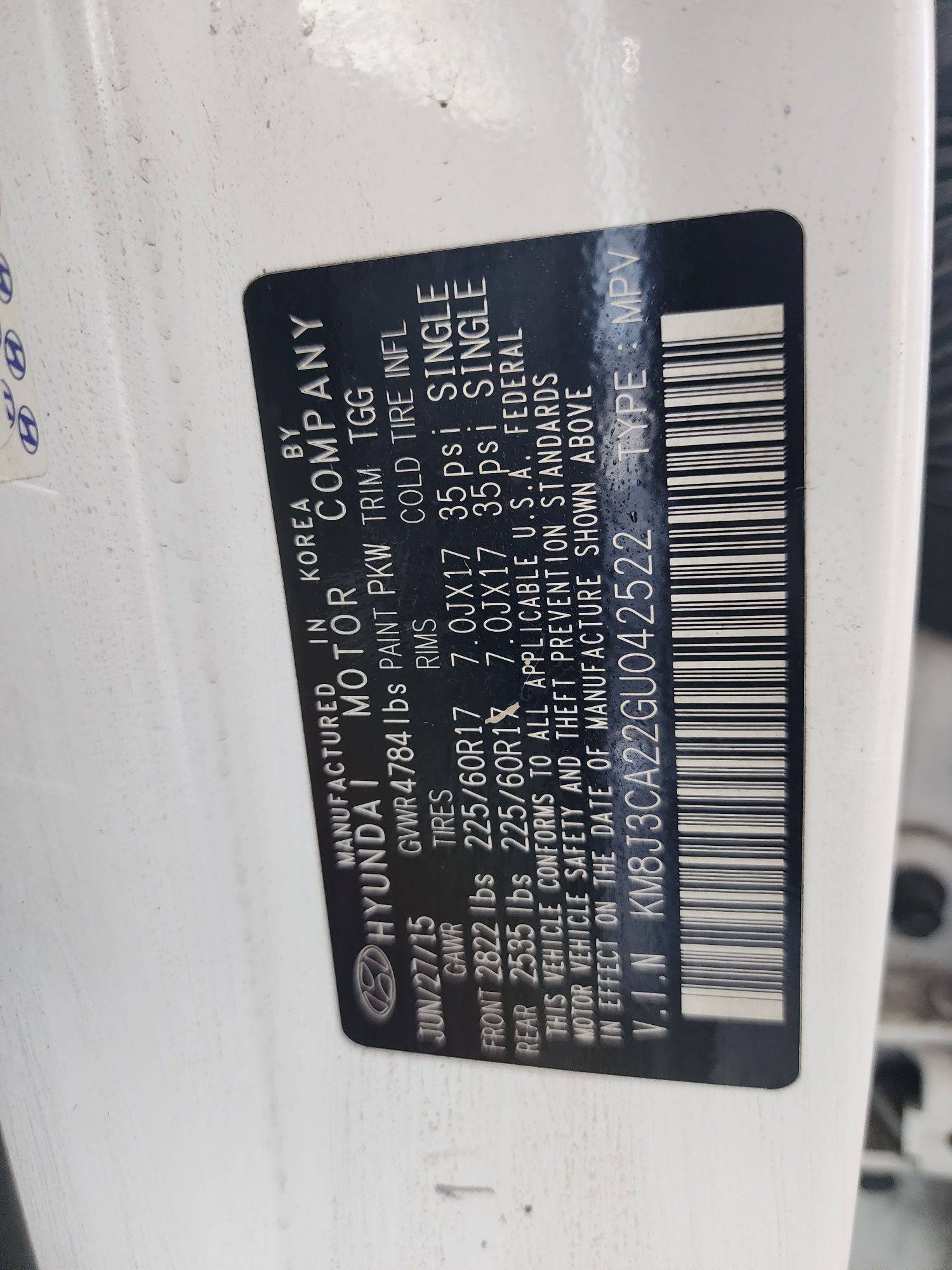 HYUNDAI TUCSON 2016 - Marhaba Auction Used Cars - Image 9