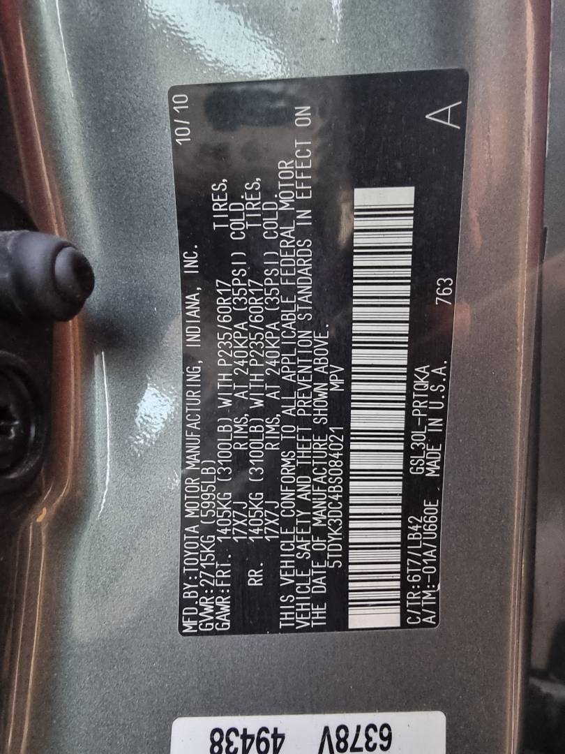 TOYOTA SIENNA 2011 - Marhaba Auction Used Cars - Image 8