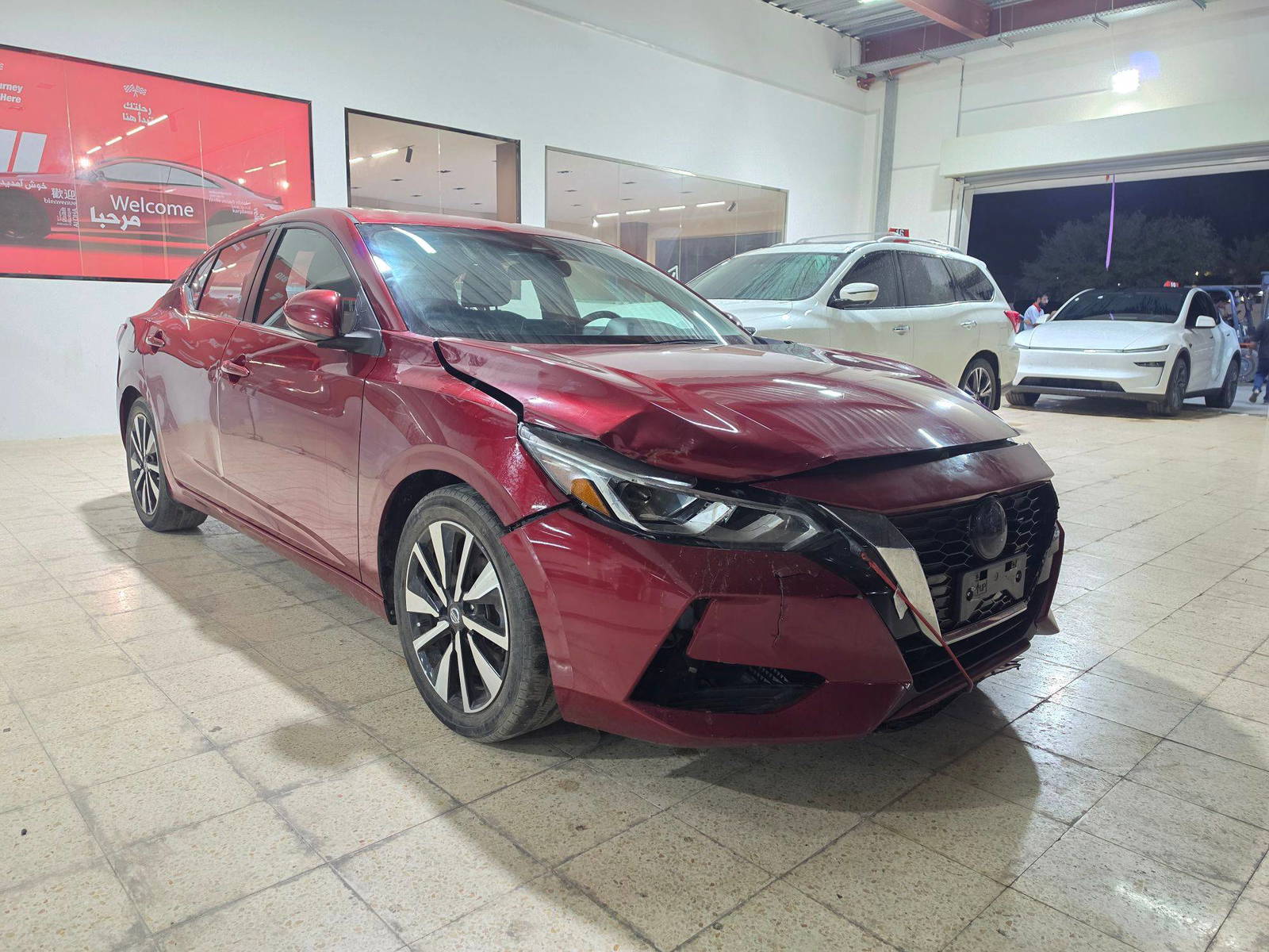 2022 NISSAN SENTRA — 233185 KM — Lot 95402565 - Marhaba Auctions Used Cars - Image 2