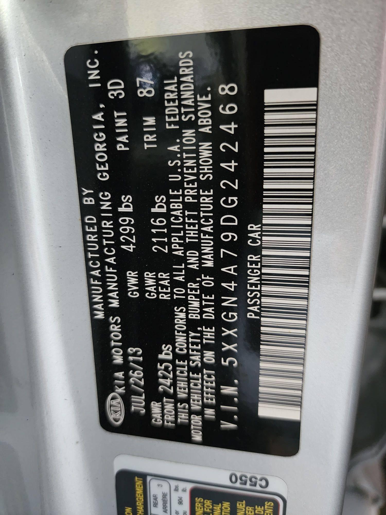 KIA OPTIMA 2013 - Marhaba Auction Used Cars - Image 11