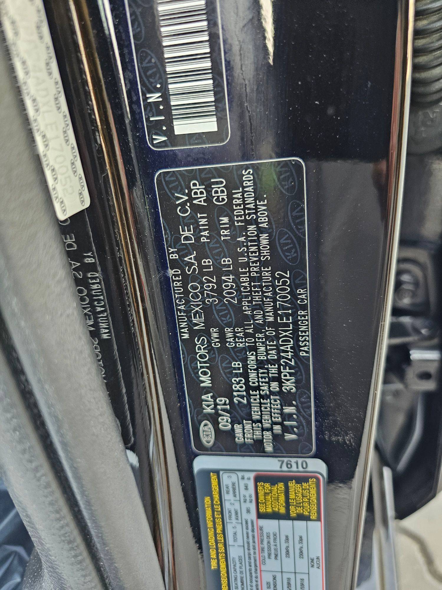 2020 KIA FORTE — 118955 Miles — Lot 3819456 — Ind. 12 - Marhaba Auctions Used Cars - Image 9