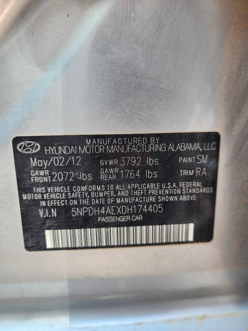 2013 HYUNDAI ELANTRA — 208832 Miles — Lot 38335005 - Marhaba Auctions Used Cars - Image 8