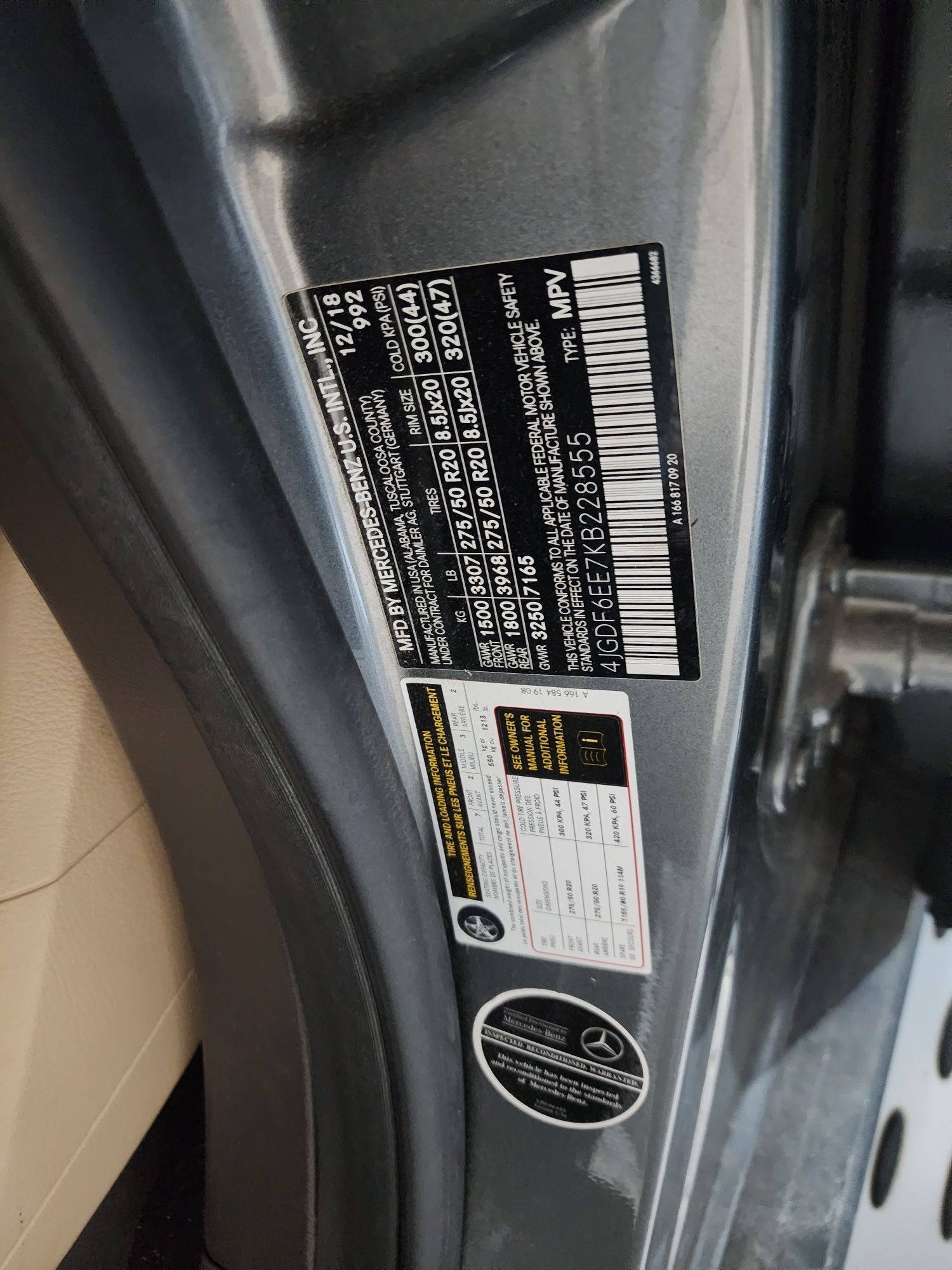 MERCEDES BENZ GLS 450 2019 - Marhaba Auction Used Cars - Image 9