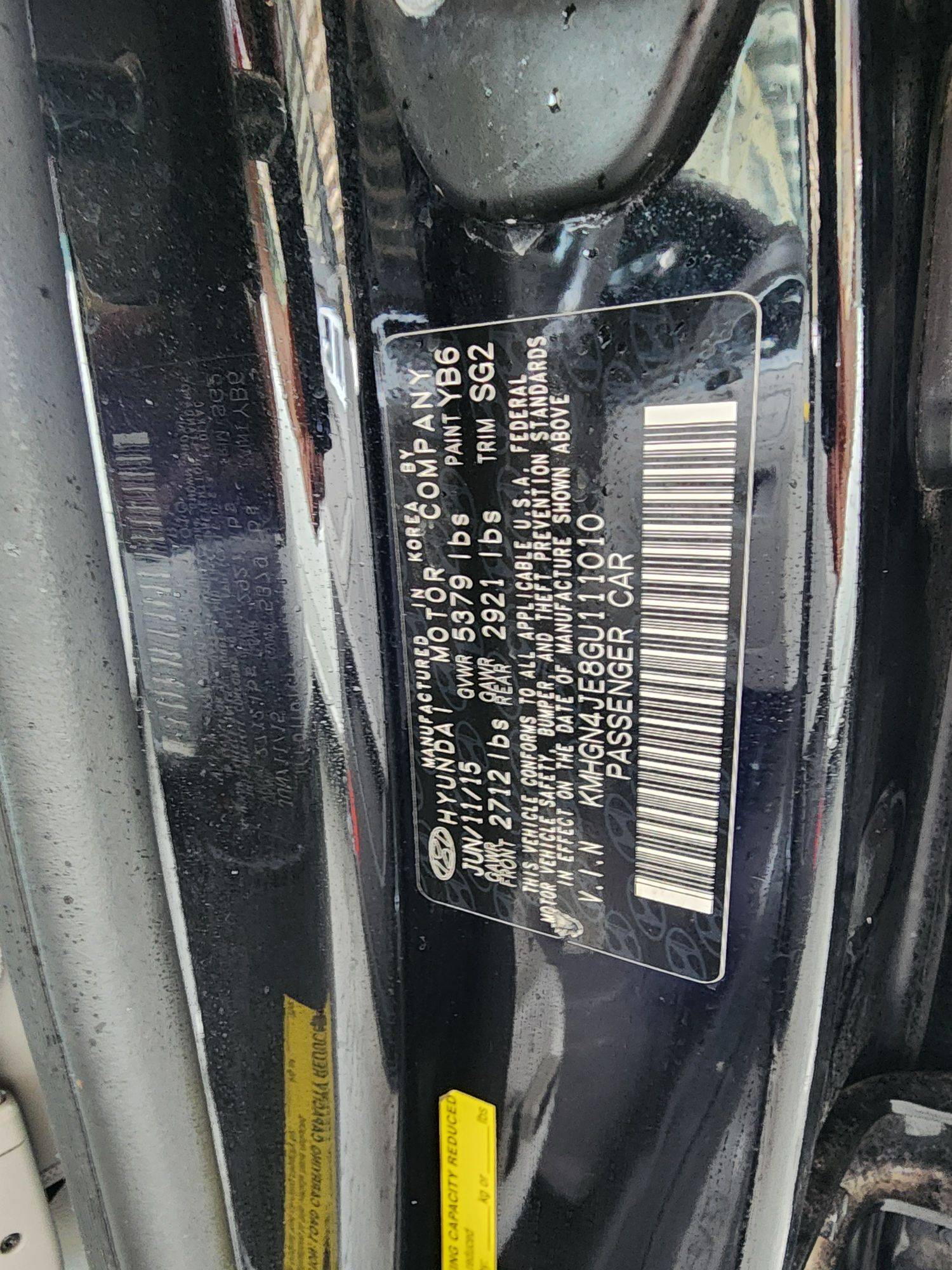 2016 HYUNDAI GENESIS — 188283 Miles — Lot 57961094 — Main - Marhaba Auctions Used Cars - Image 10
