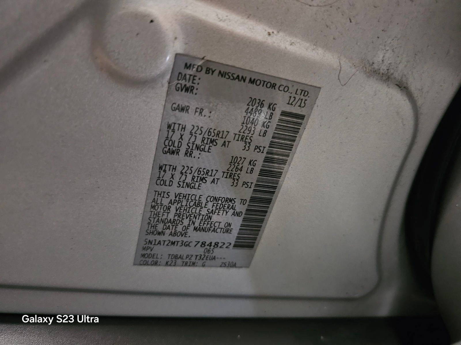 NISSAN ROGUE 2016 - Marhaba Auction Used Cars - Image 8