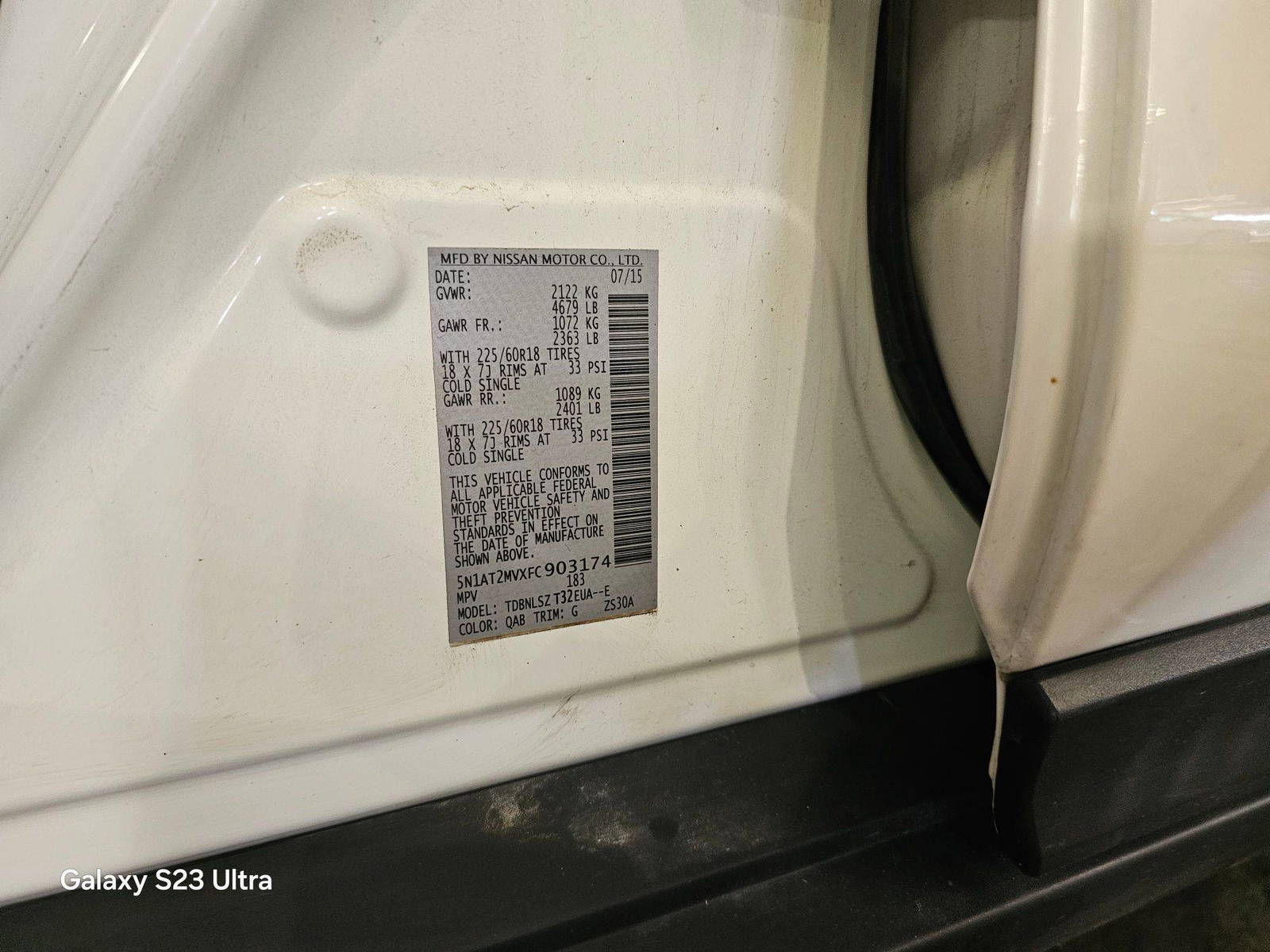 NISSAN ROGUE 2015 - Marhaba Auction Used Cars - Image 10