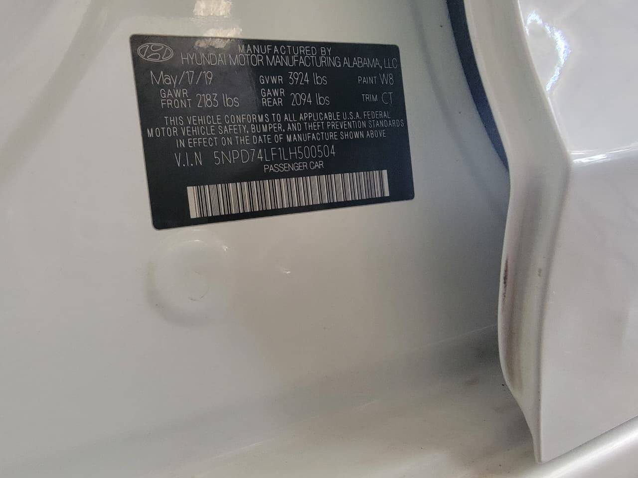 HYUNDAI ELANTRA 2020 - Marhaba Auction Used Cars - Image 9