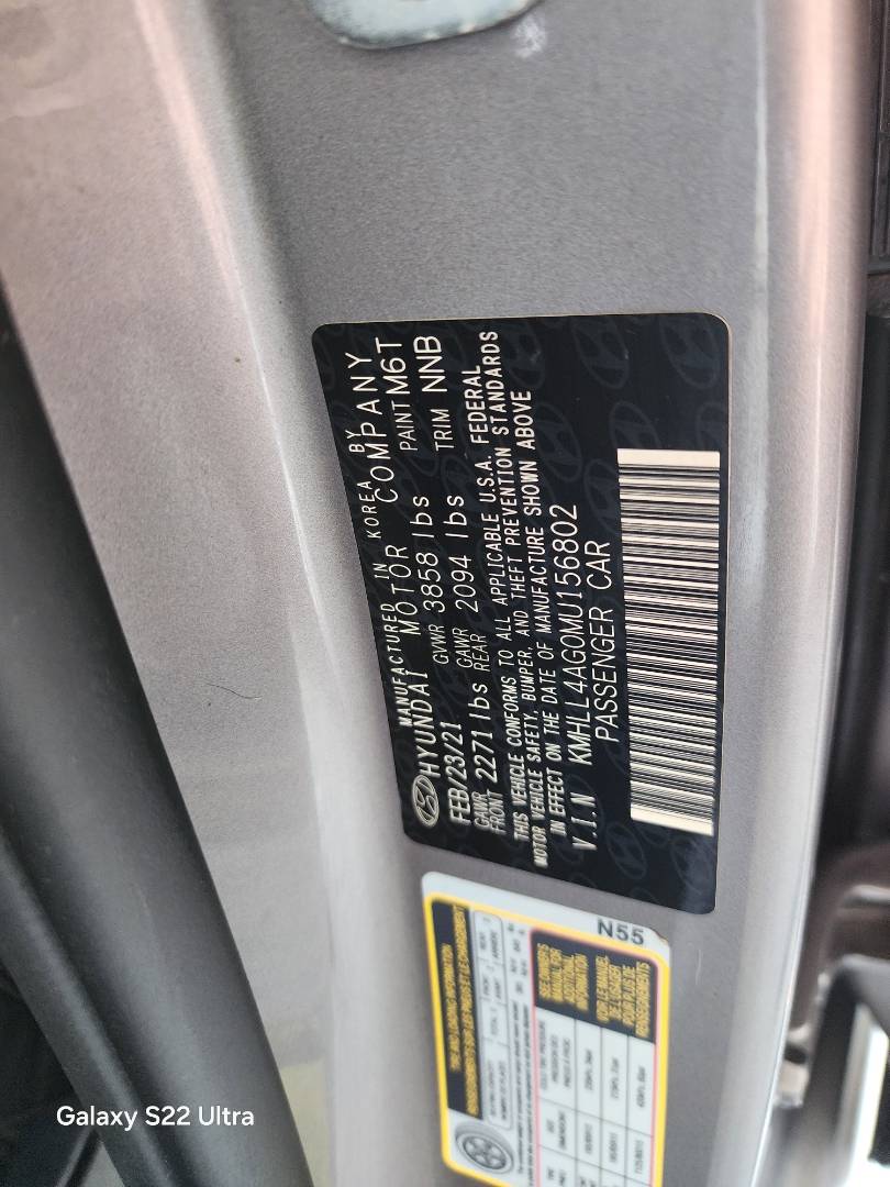2021 HYUNDAI ELANTRA — 23452 Miles — Lot 66467483 — Souq - Marhaba Auctions Used Cars - Image 12