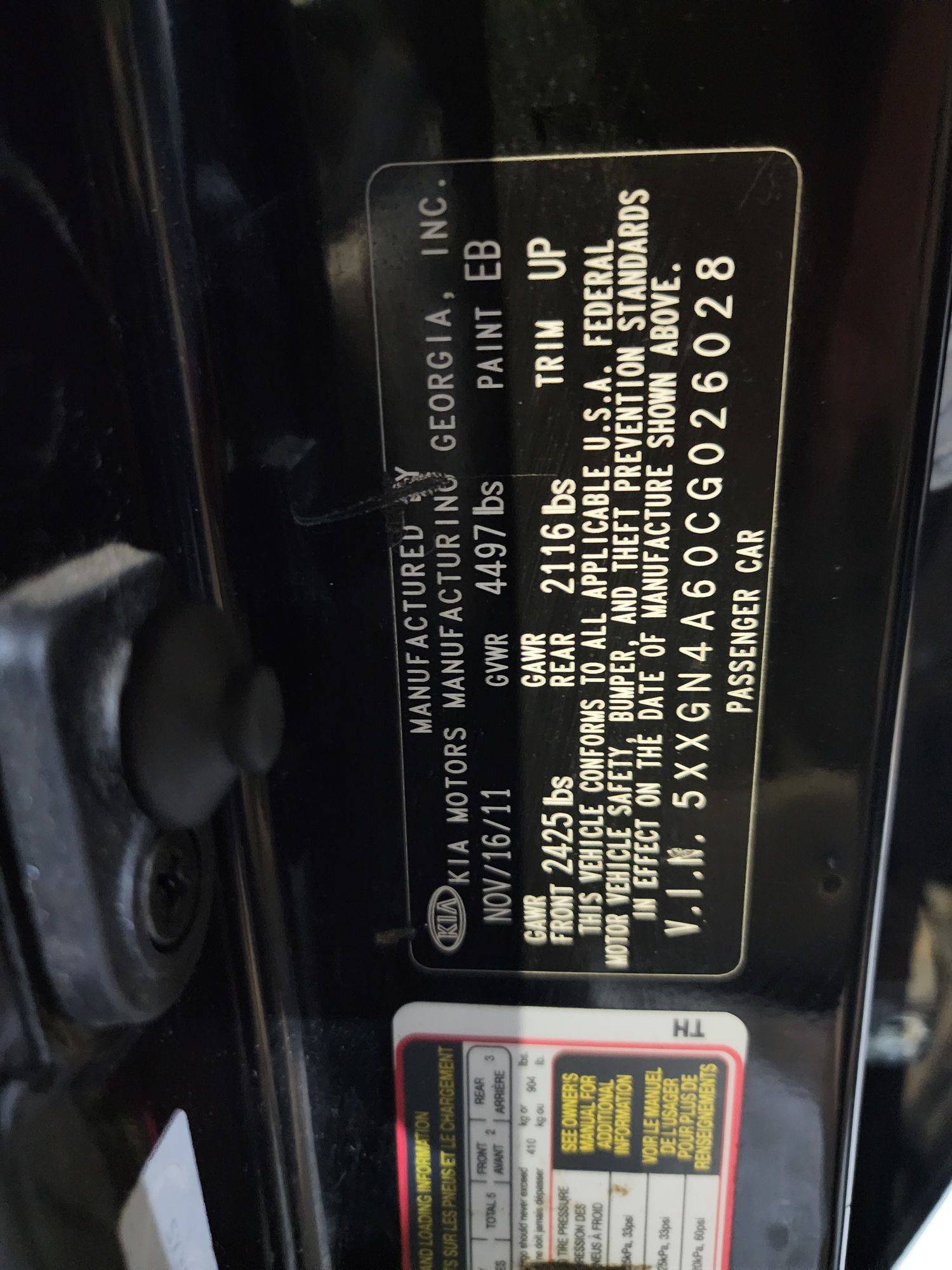 2012 KIA OPTIMA — 143222 Miles — Lot 43279486 — Main - Marhaba Auctions Used Cars - Image 11