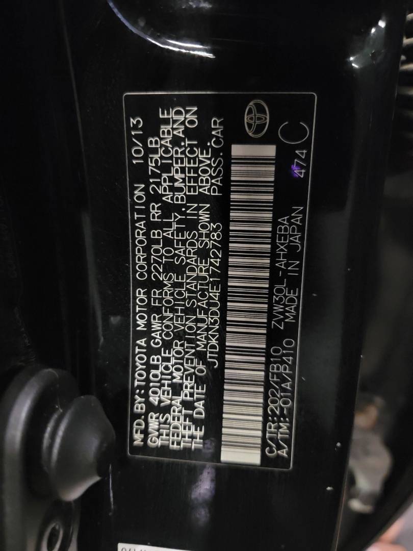 2014 TOYOTA PRIUS — 249578 Miles — Lot 4E1742783 — Main - Marhaba Auctions Used Cars - Image 10