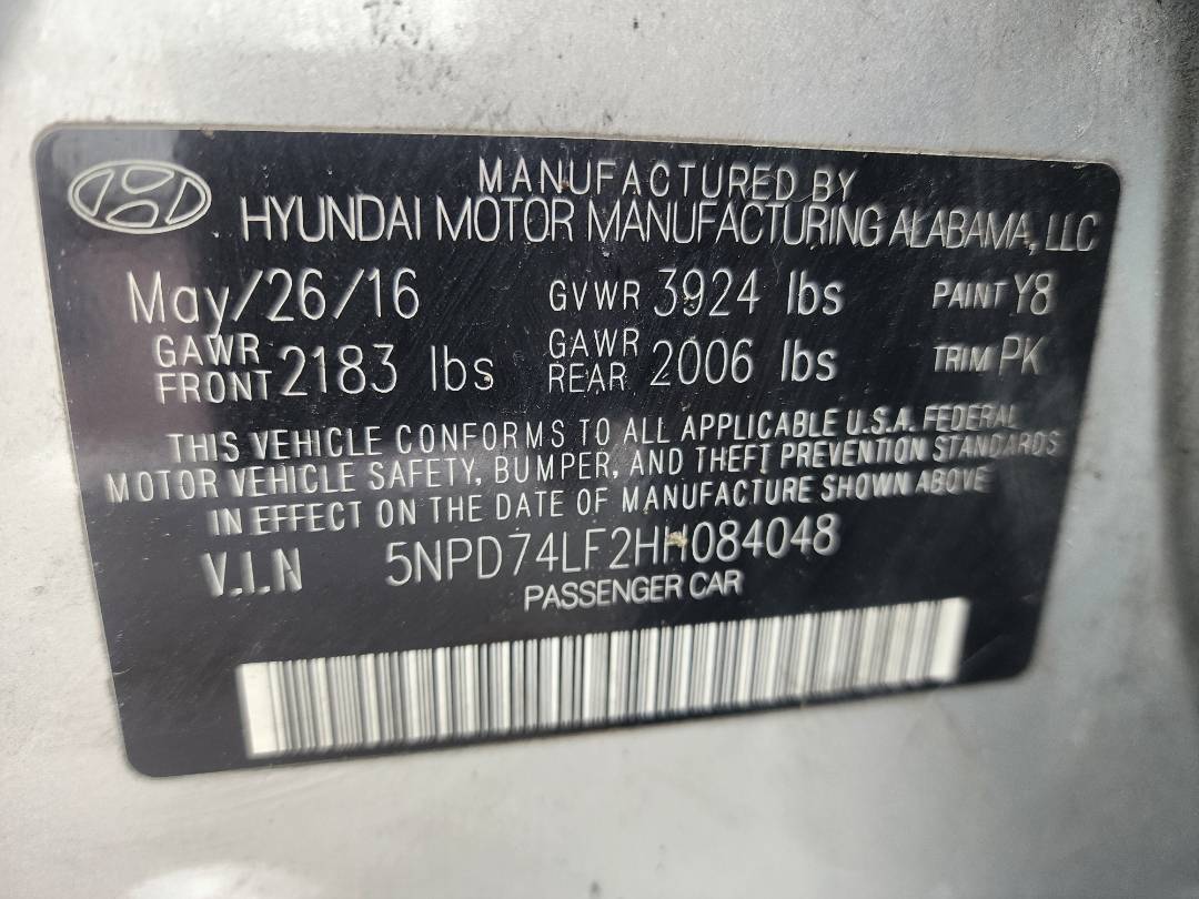 2017 HYUNDAI ELANTRA — 207959 Miles — Lot 49852054 — Souq - Marhaba Auctions Used Cars - Image 4