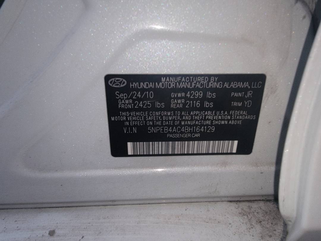 2011 HYUNDAI SONATA — 165571 Miles — Lot 36674246 - Marhaba Auctions Used Cars - Image 8