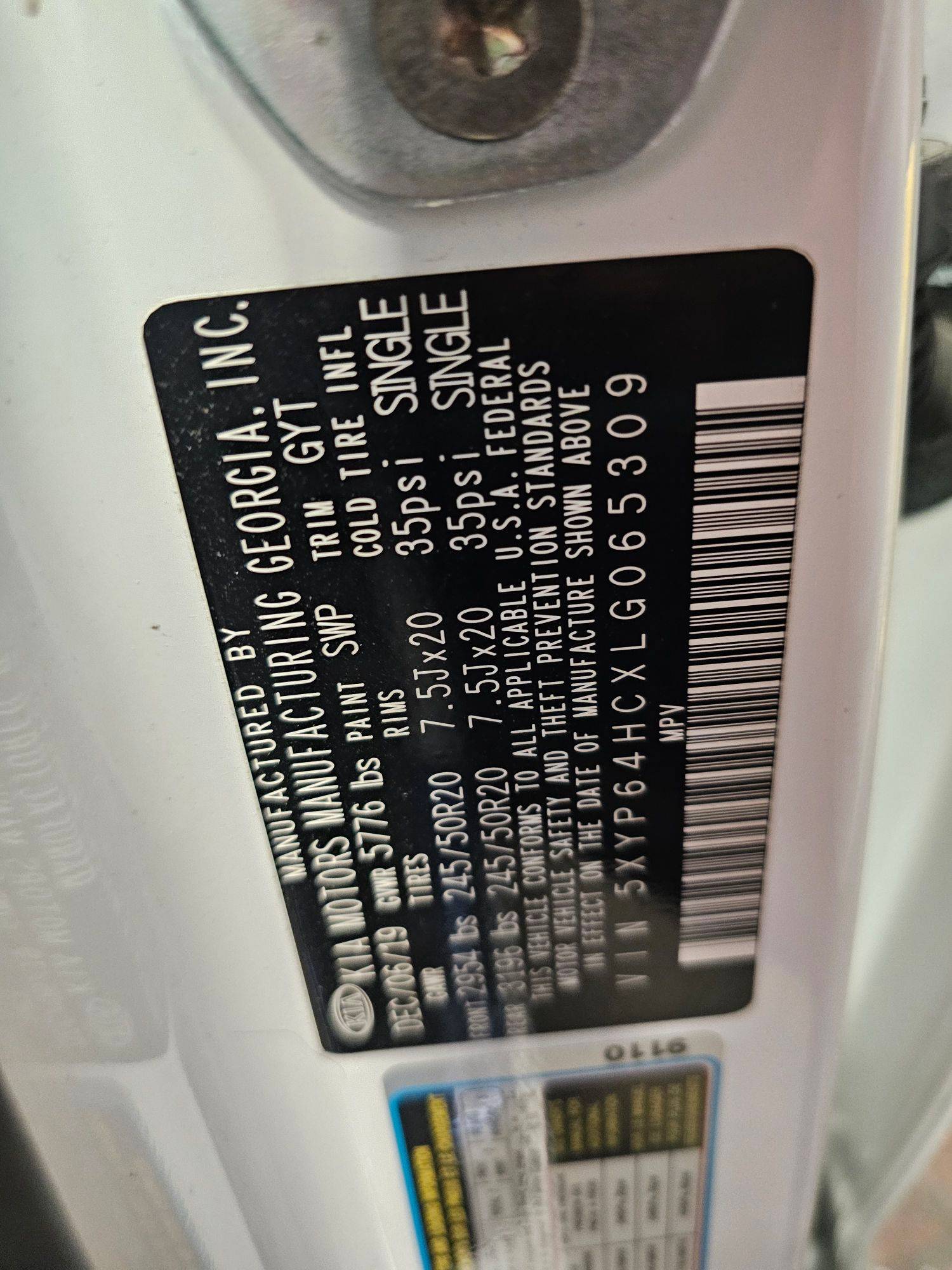 KIA TELLURIDE 2020 - Marhaba Auction Used Cars - Image 9