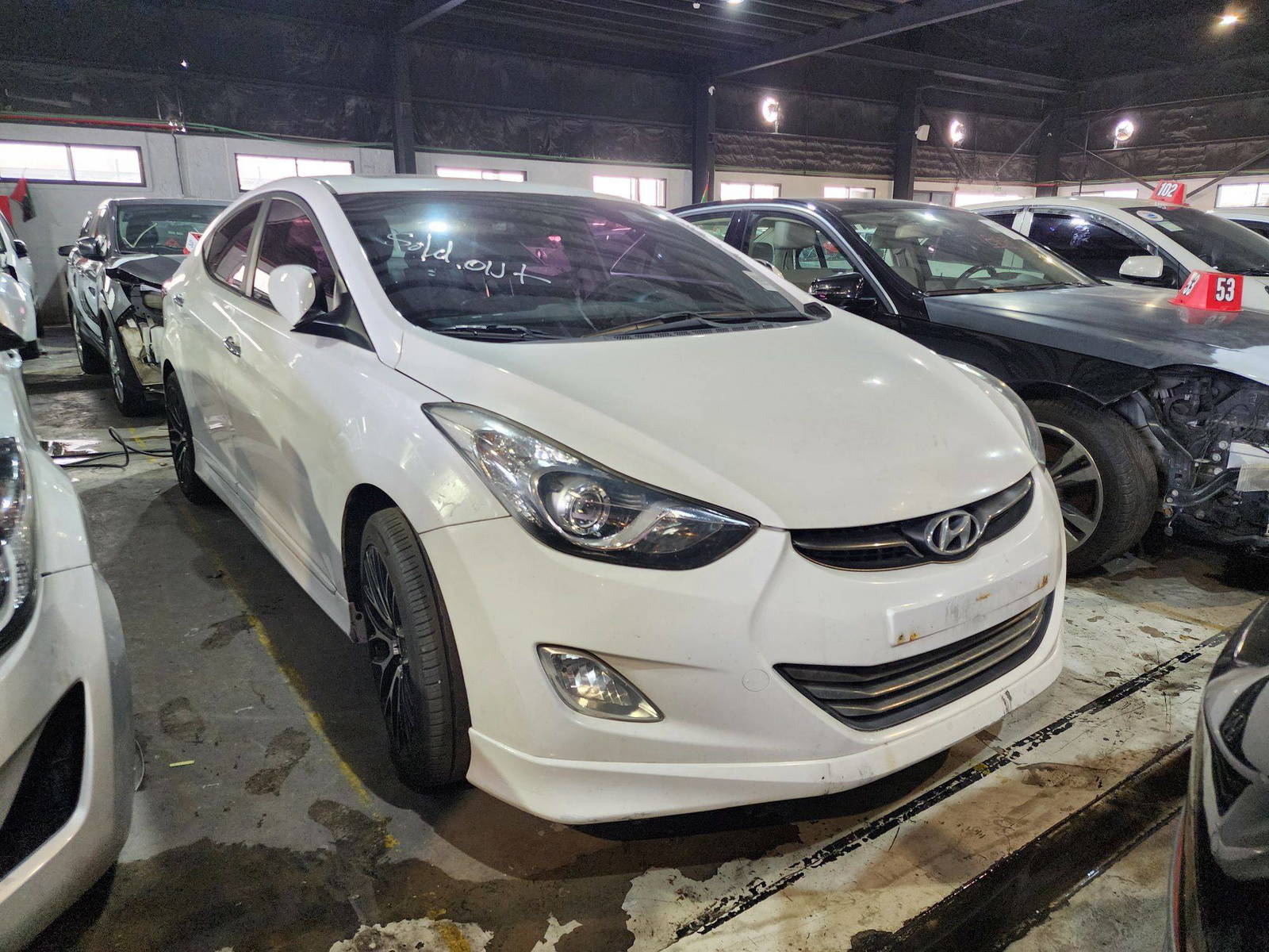 2012 HYUNDAI AVANTE — 198531 KM — Lot 548514 — Al Quoz - Marhaba Auctions Used Cars - Image 3