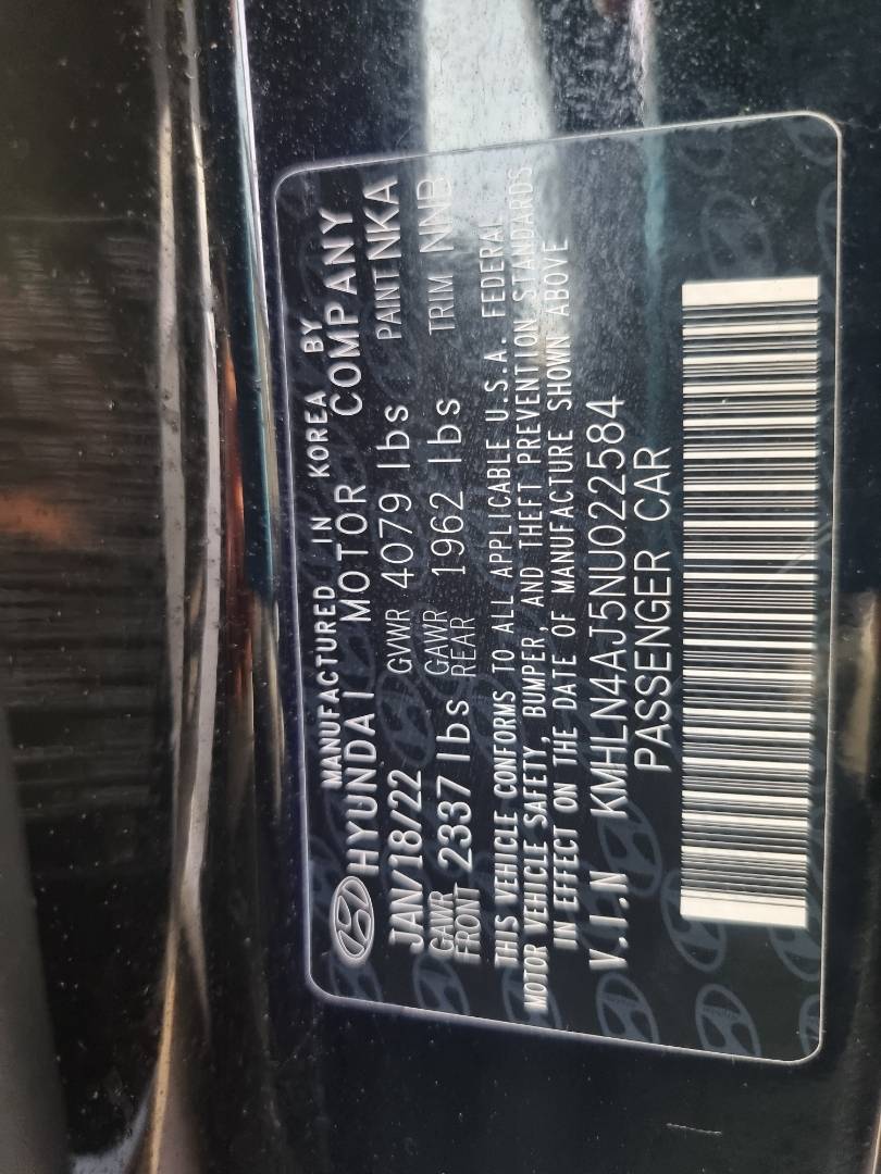 2022 HYUNDAI ELANTRA — 40864 Miles — Lot 022584 — Souq - Marhaba Auctions Used Cars - Image 11