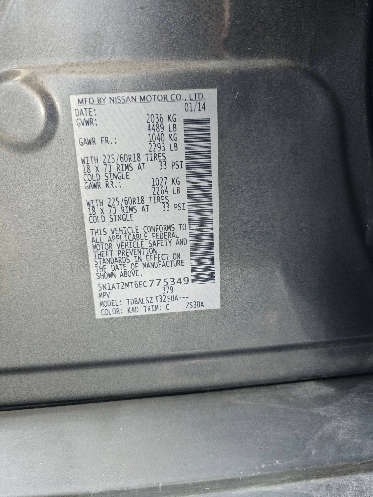 NISSAN ROGUE 2014 - Marhaba Auction Used Cars - Image 9