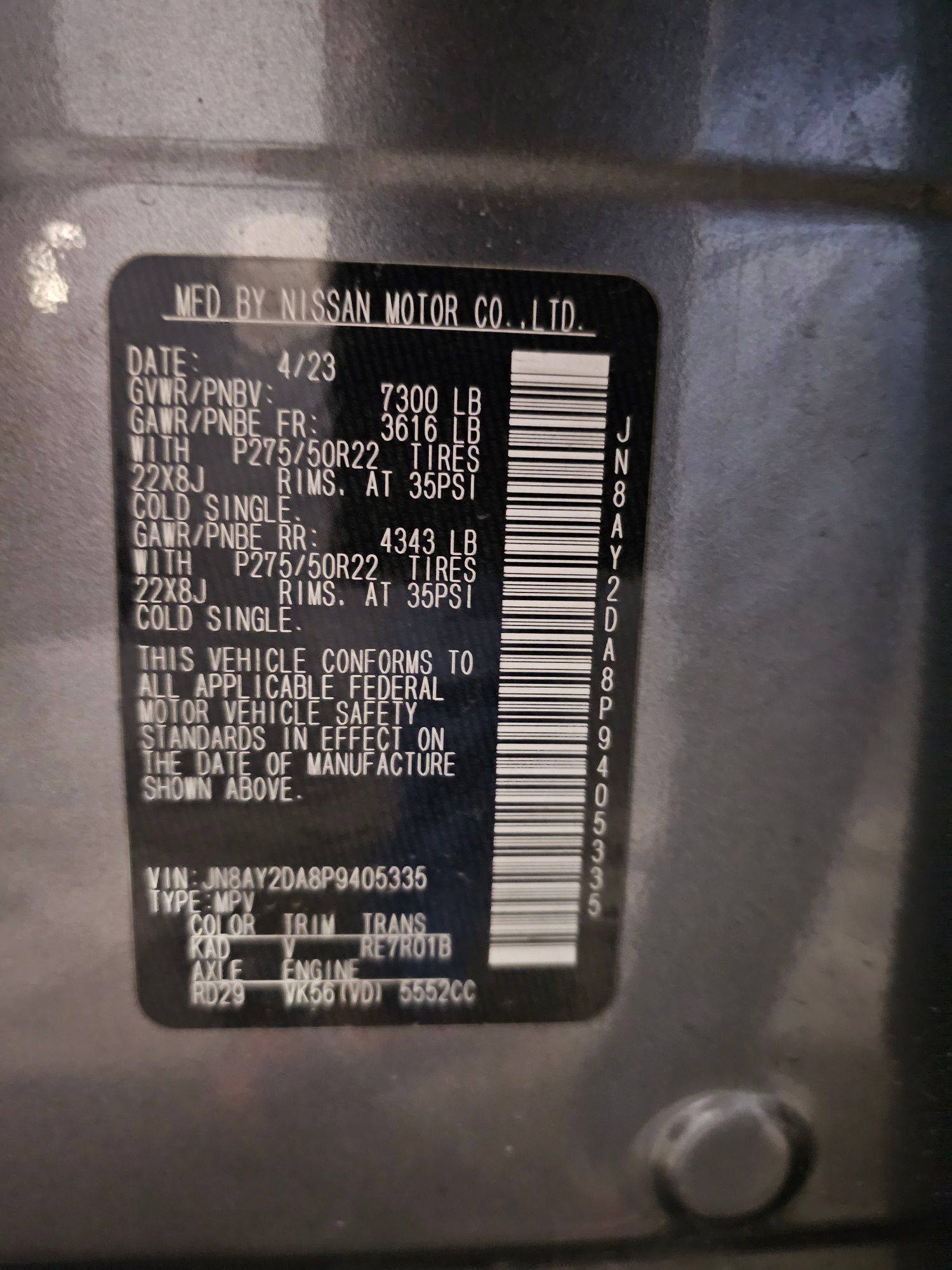 NISSAN ARMADA 2023 - Marhaba Auction Used Cars - Image 10