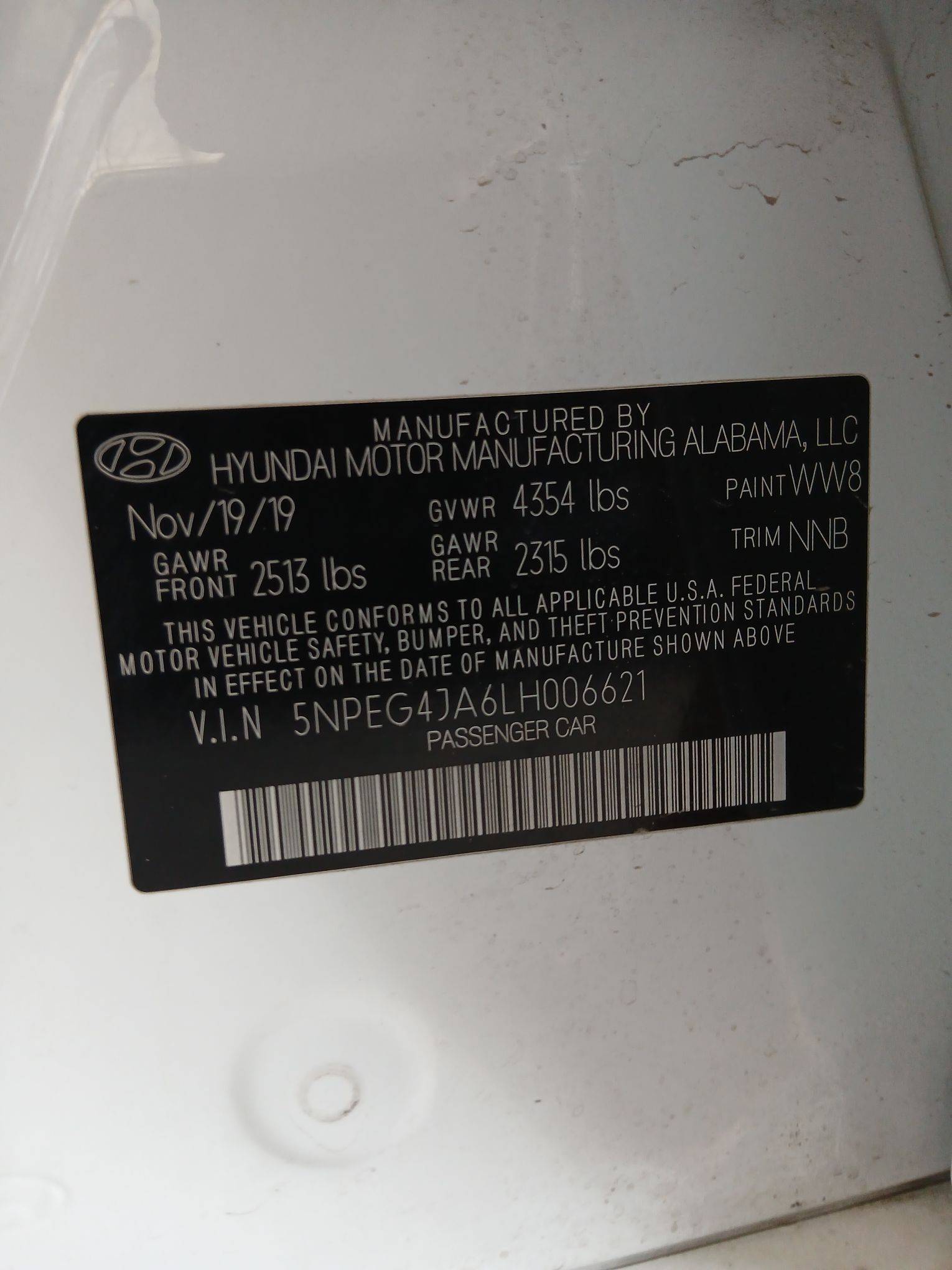 HYUNDAI SONATA 2020 - Marhaba Auction Used Cars - Image 9