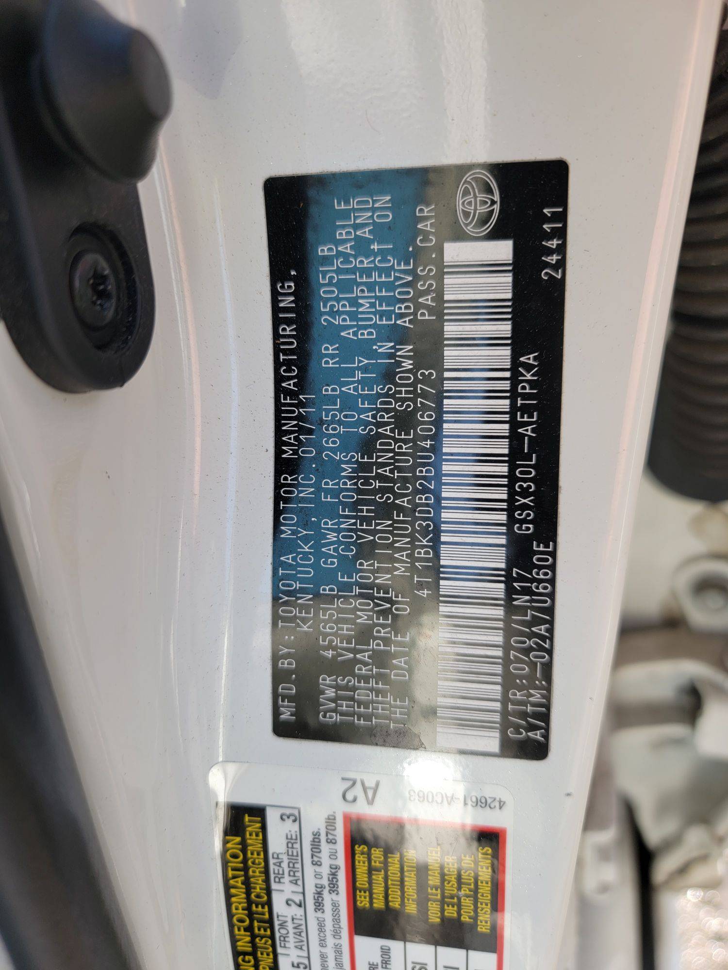 TOYOTA AVALON 2011 - Marhaba Auction Used Cars - Image 11