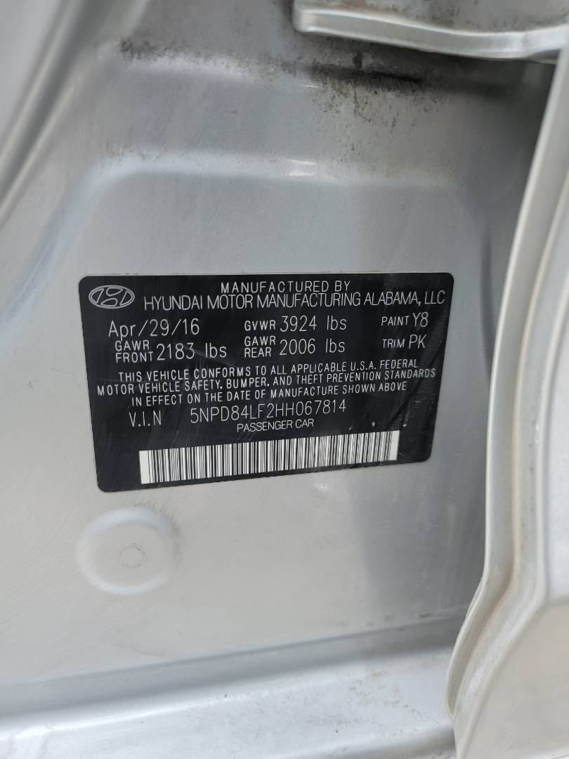 2017 HYUNDAI ELANTRA — 116622 Miles — Lot 067814 — Main - Marhaba Auctions Used Cars - Image 8