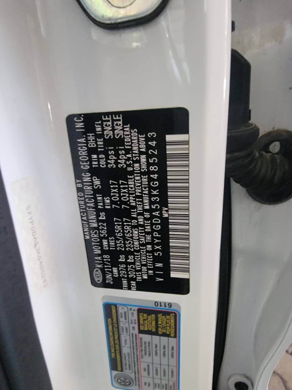 2020 KIA SORENTO — 84786 Miles — Lot G485243 — Main - Marhaba Auctions Used Cars - Image 9