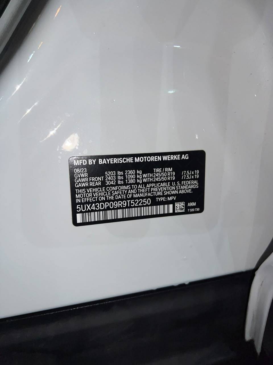 2024 BMW X3 — 38923 KM — Lot P09R9T52250 - Marhaba Auctions Used Cars - Image 7
