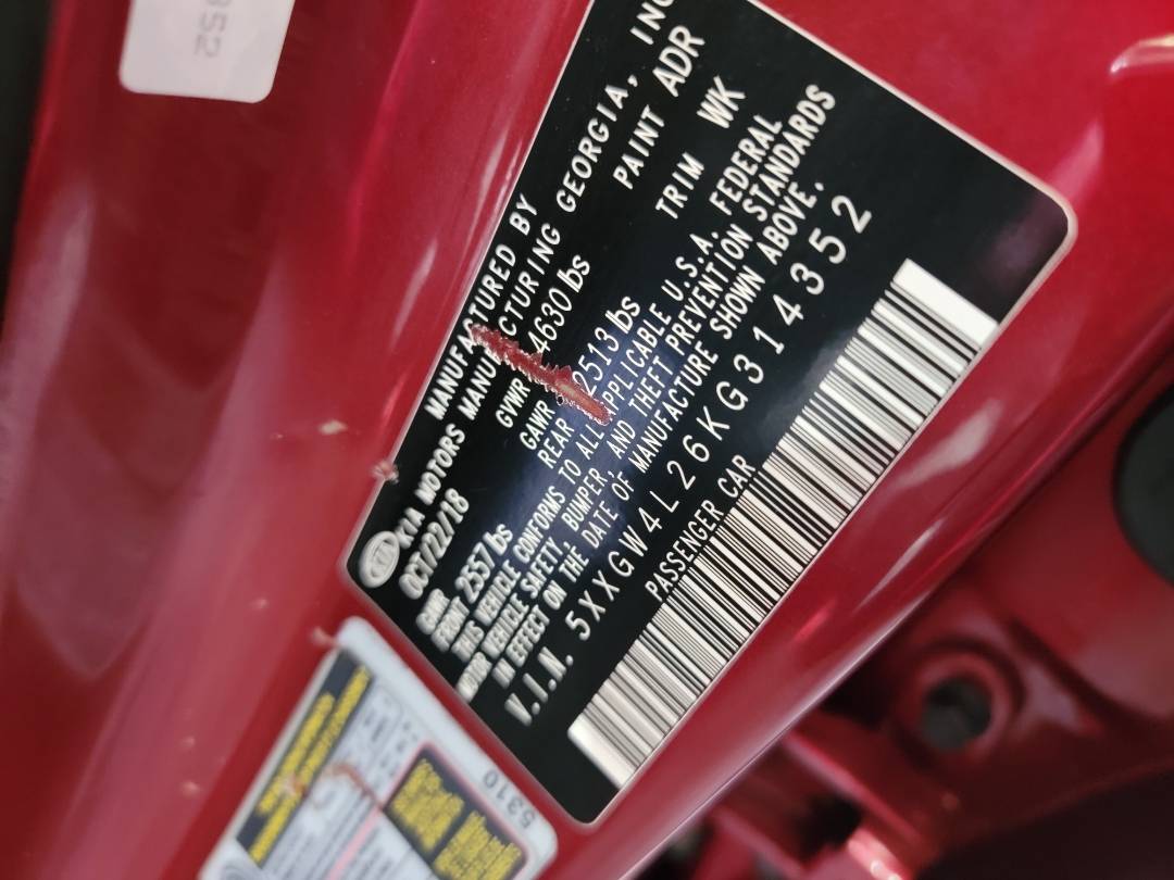 2019 KIA OPTIMA — 122592 Miles — Lot G314352 — Main - Marhaba Auctions Used Cars - Image 9